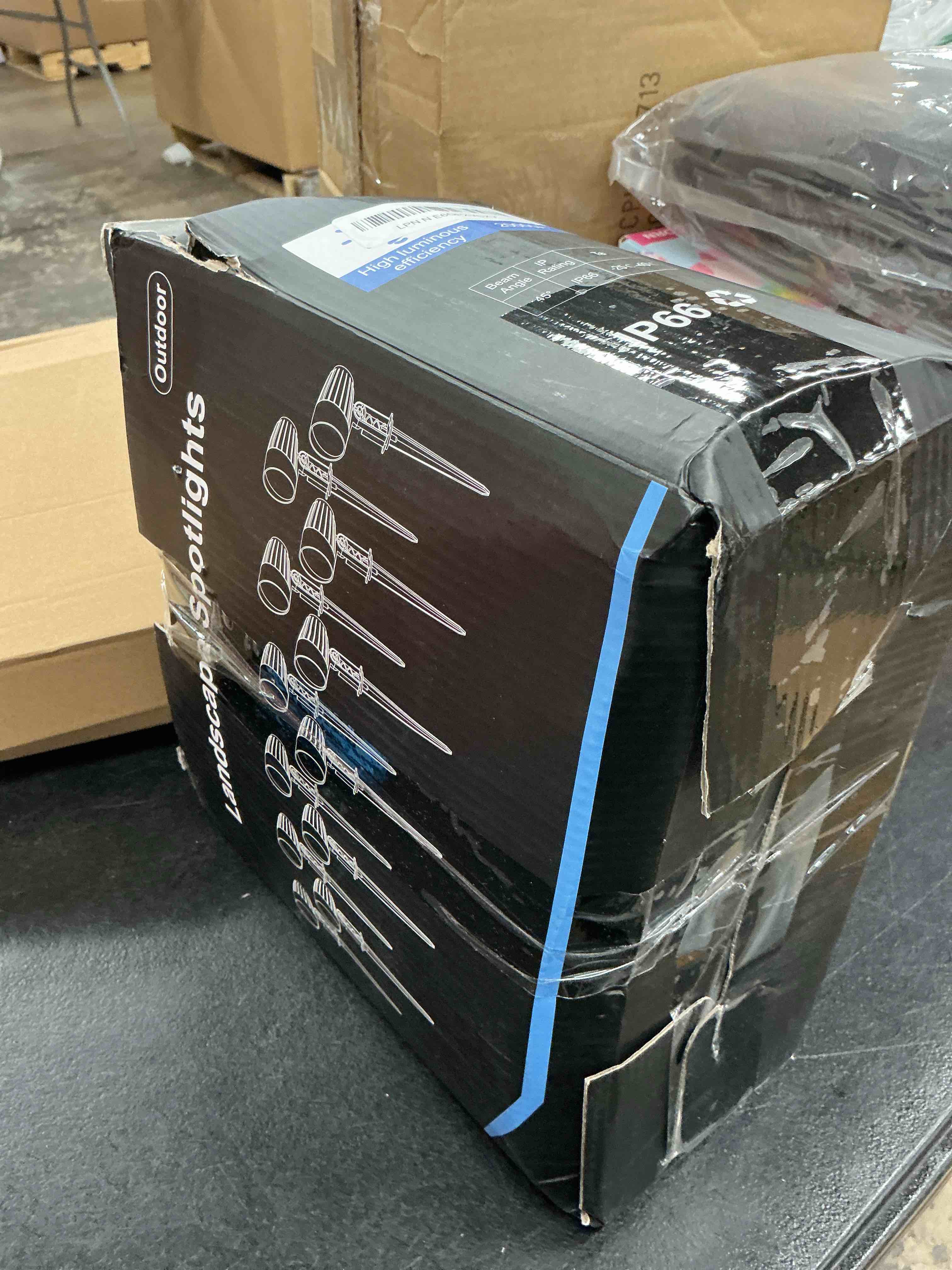 Condition photo showing Good Condition for low voltage landscape lighting, 15w led landscape spotlights with connectors 12v-24v ac/dc 3000k ip66 waterproof warm white spotlights for yard garden pathway outdoor (12 pack)