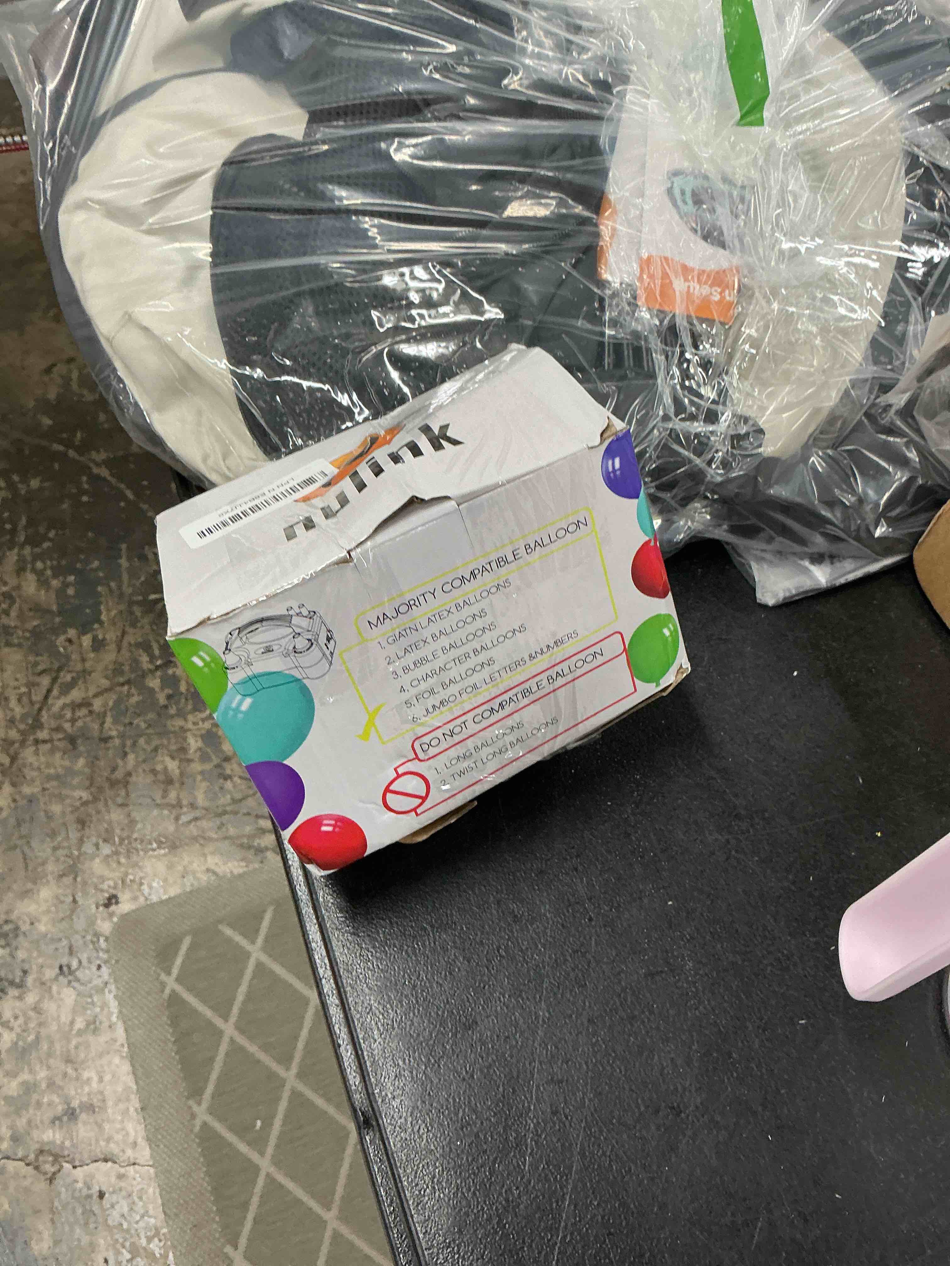 Condition photo showing Good Condition for balloon pump electric portable dual nozzle air pump for balloons blower pump inflator for decoration, birthday party [110v~120v, 600w, purple]