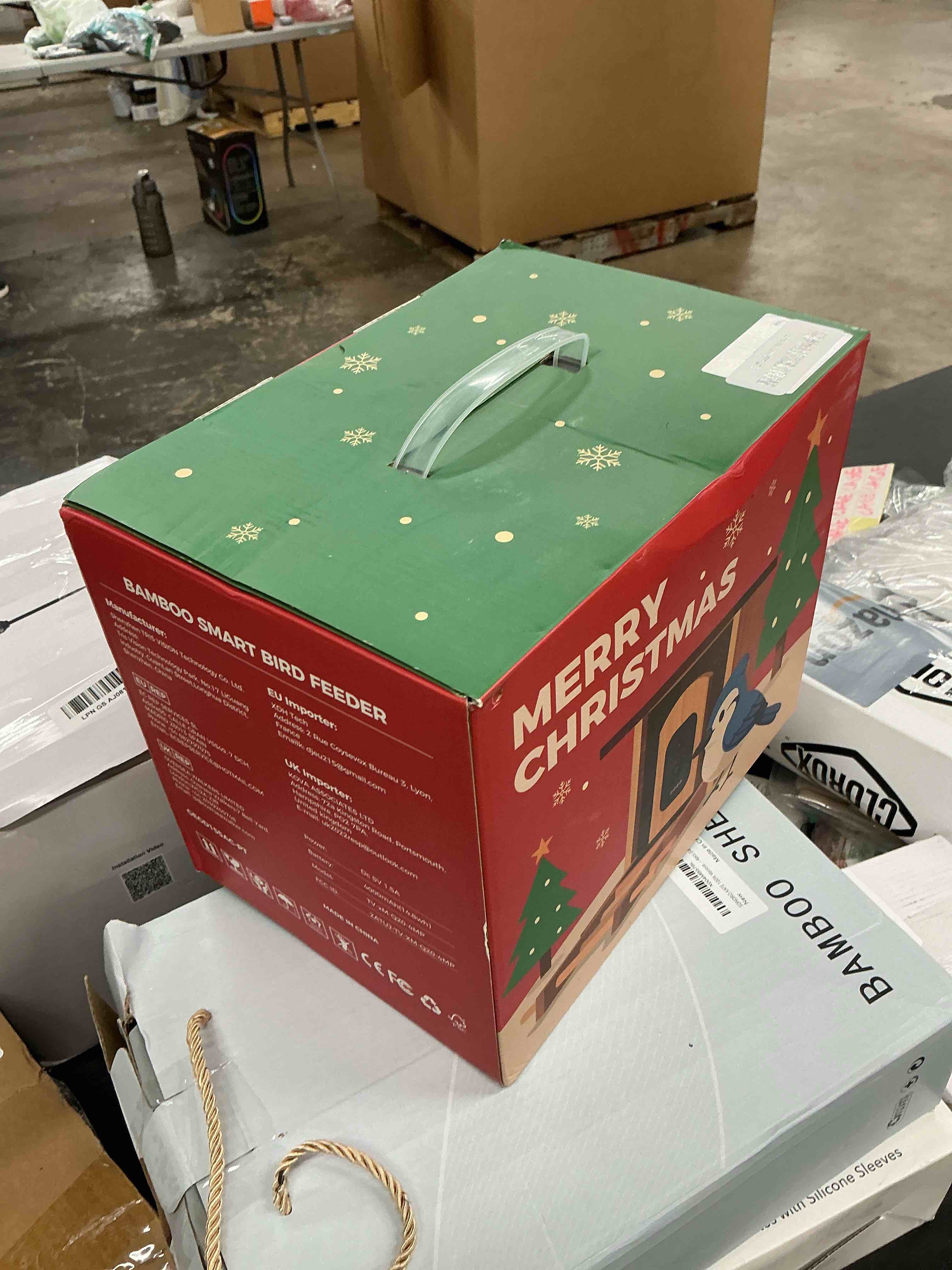 Condition photo showing New/Like New for smart bird feeder camera, ai bird recognition, solar 2k hd, 2.4ghz wifi | ai bird recognition for 16000+ species, motion alerts,night vision,easy refill,bamboo build,stable 2.4ghz wifi smart feeder bamboo ai-natural