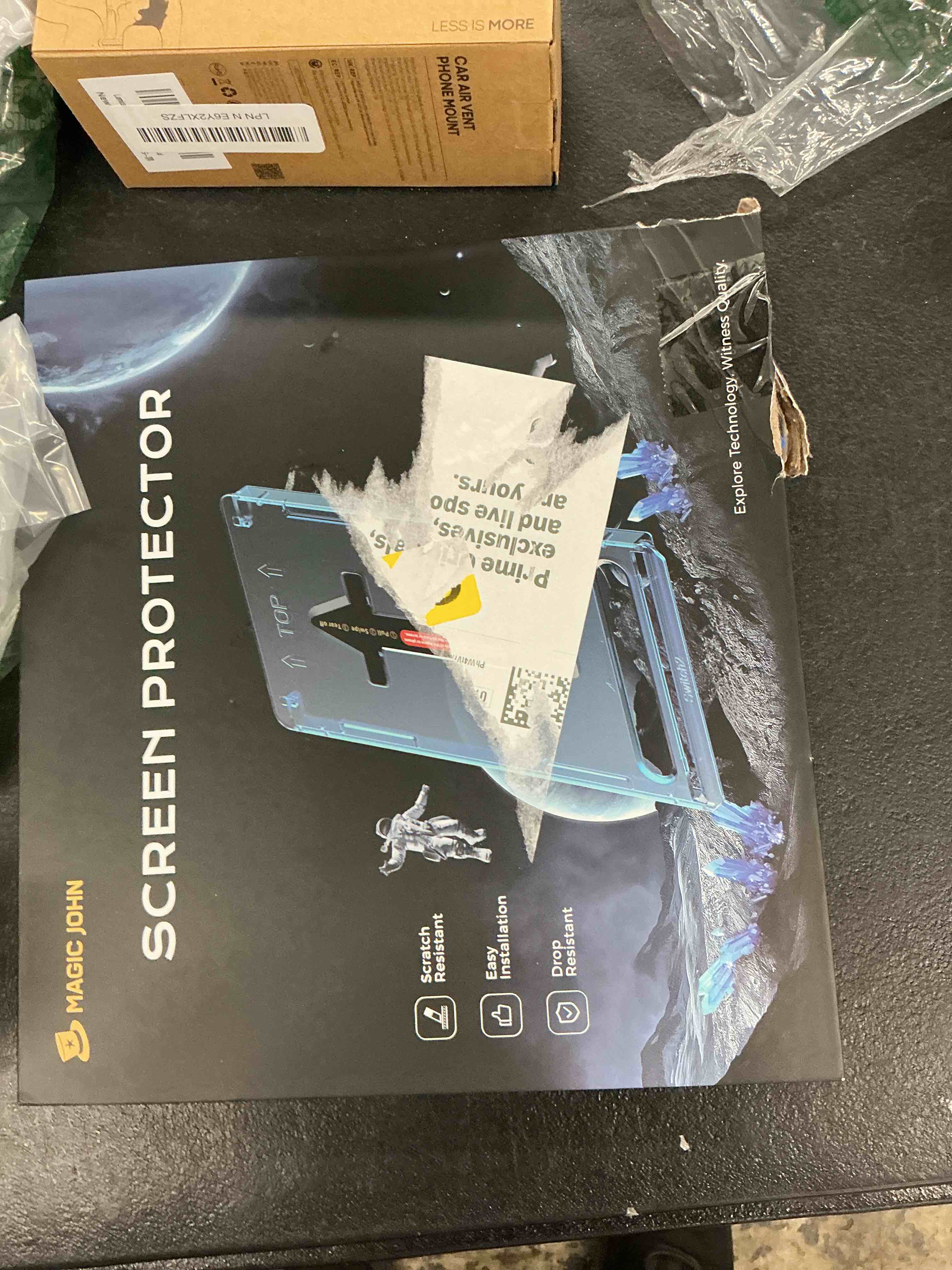 Condition photo showing Good Condition for magic john 2 pack for nintendo switch 2 screen protector 7.9'' [2025], 30s installation, 9h tempered glass, hd clear, auto-dust removal, bubble free, compatible with switch console