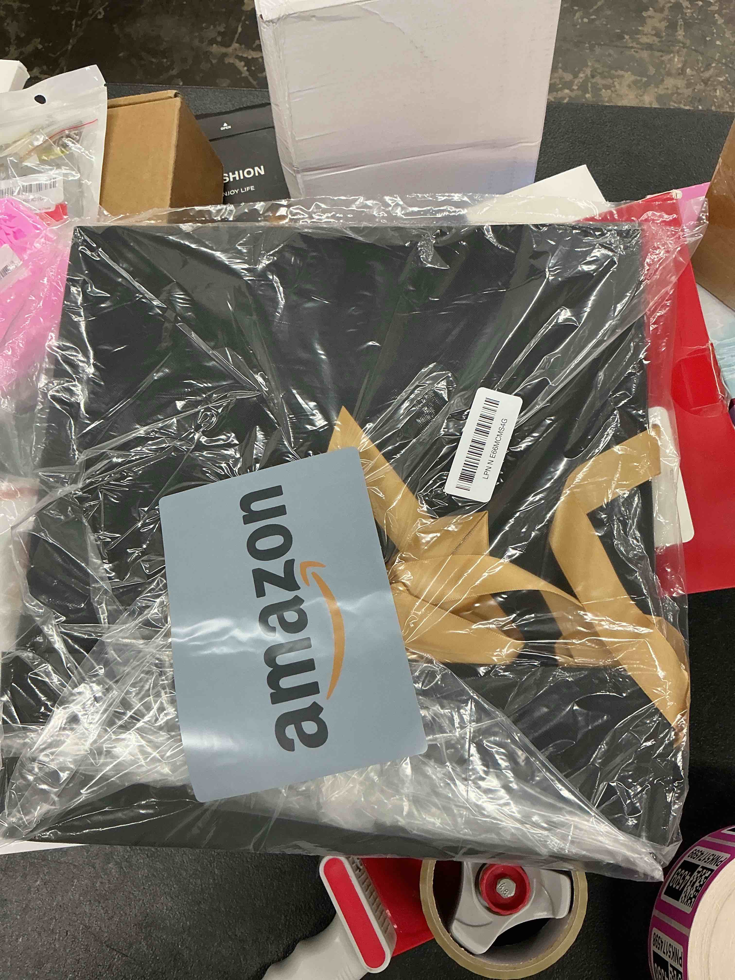 Condition photo showing Good Condition for lifelum gift box 13.5''x10''x4'' large gifts box with magnetic lids black gift boxes for father's day graduation gifts contains card, ribbon, filler black 1 count (pack of 1)