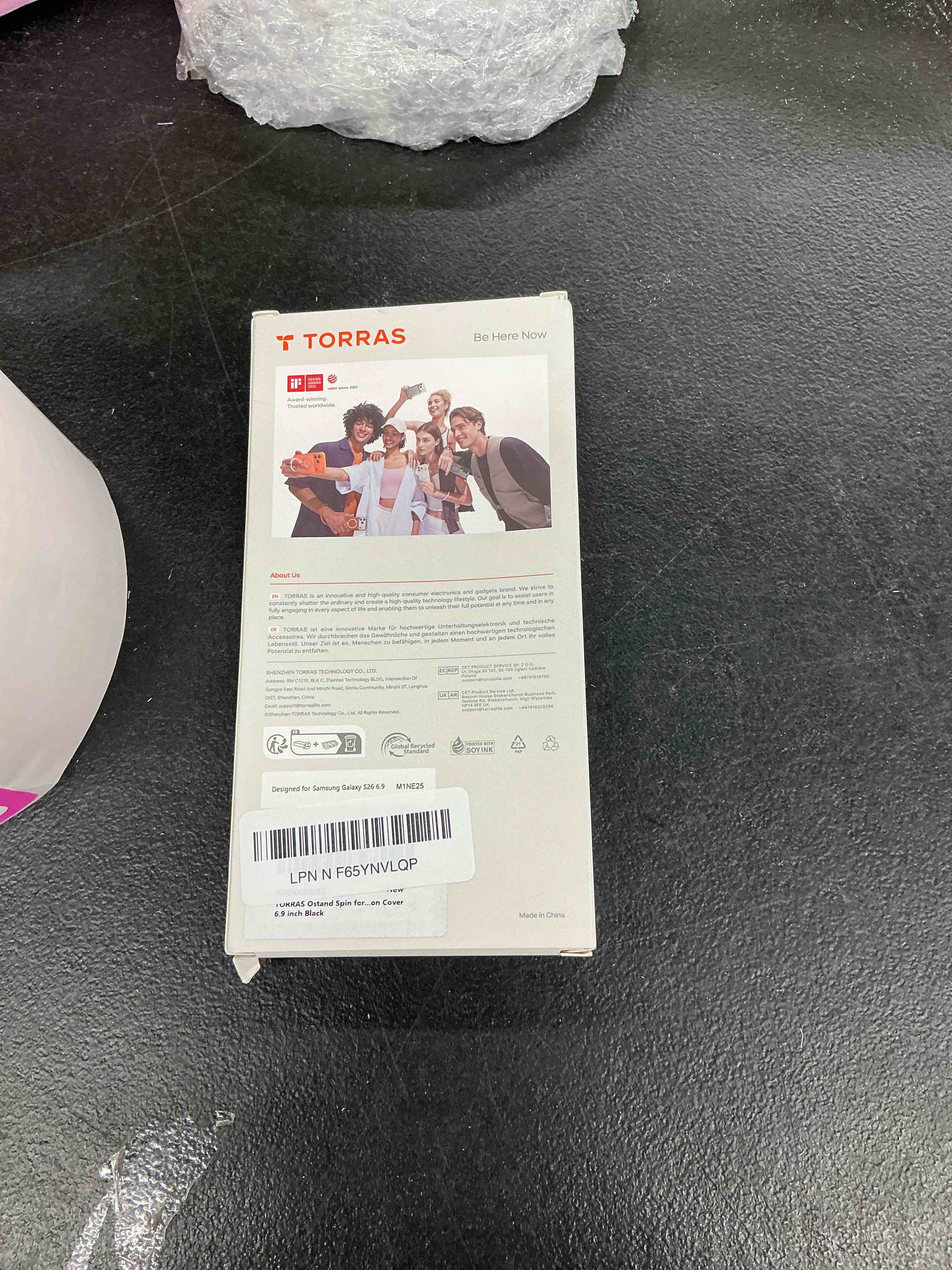 Condition photo showing Good Condition for torras q3 spin for samsung galaxy s26 ultra case with 360 magnetic stand, compatible with magsafe, 4x military-grade shockproof s26 ultra phone case with kickstand, translucent frosted black s26 ultra black