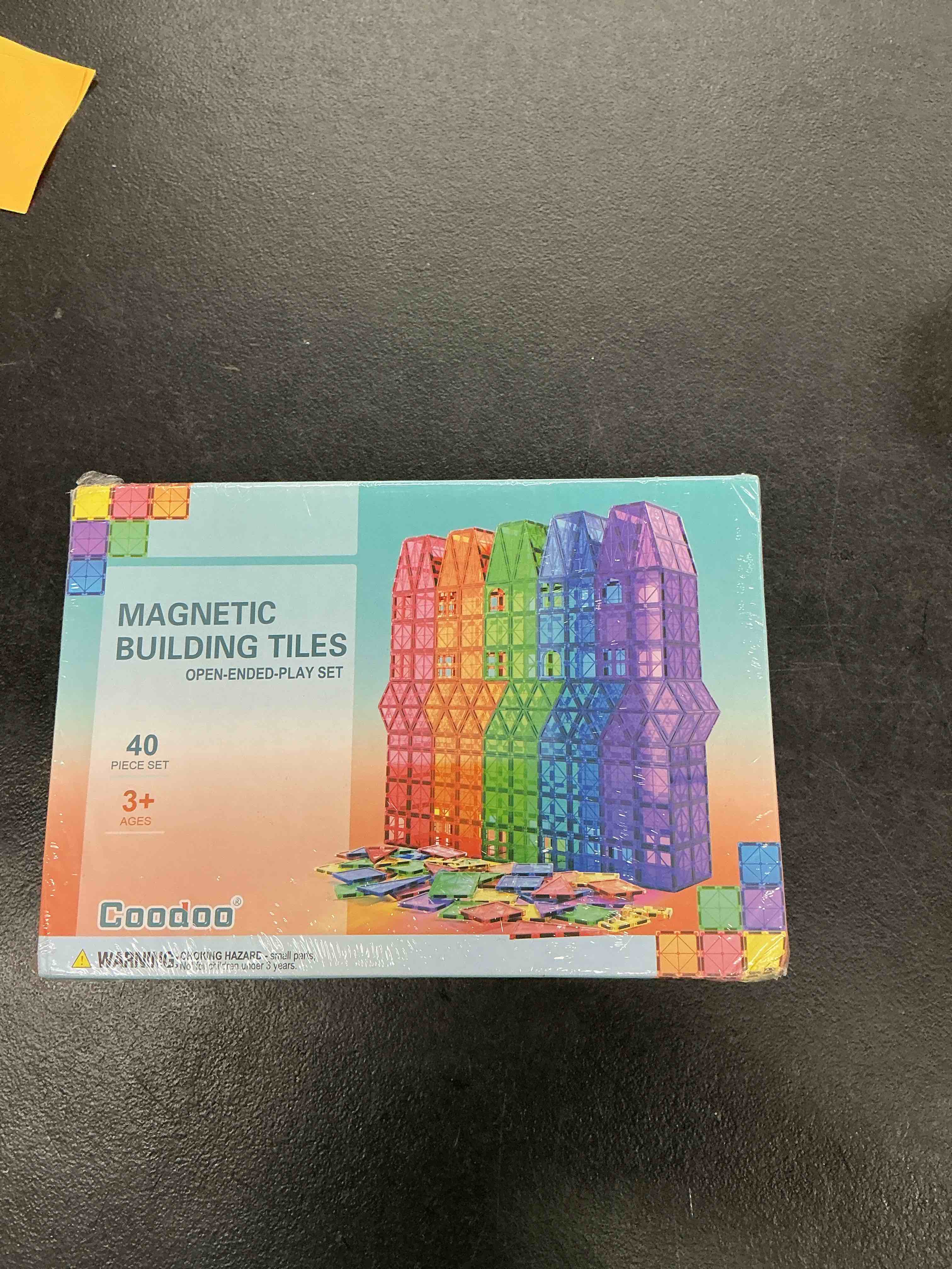 Condition photo showing New/Like New for coodoo magnetic tiles kids toys stem magnet toy for toddler magnetic blocks building preschool learning sensory montessori toys for 3+ year old boys and girls, safe creativity toddler kids toy 40pcs