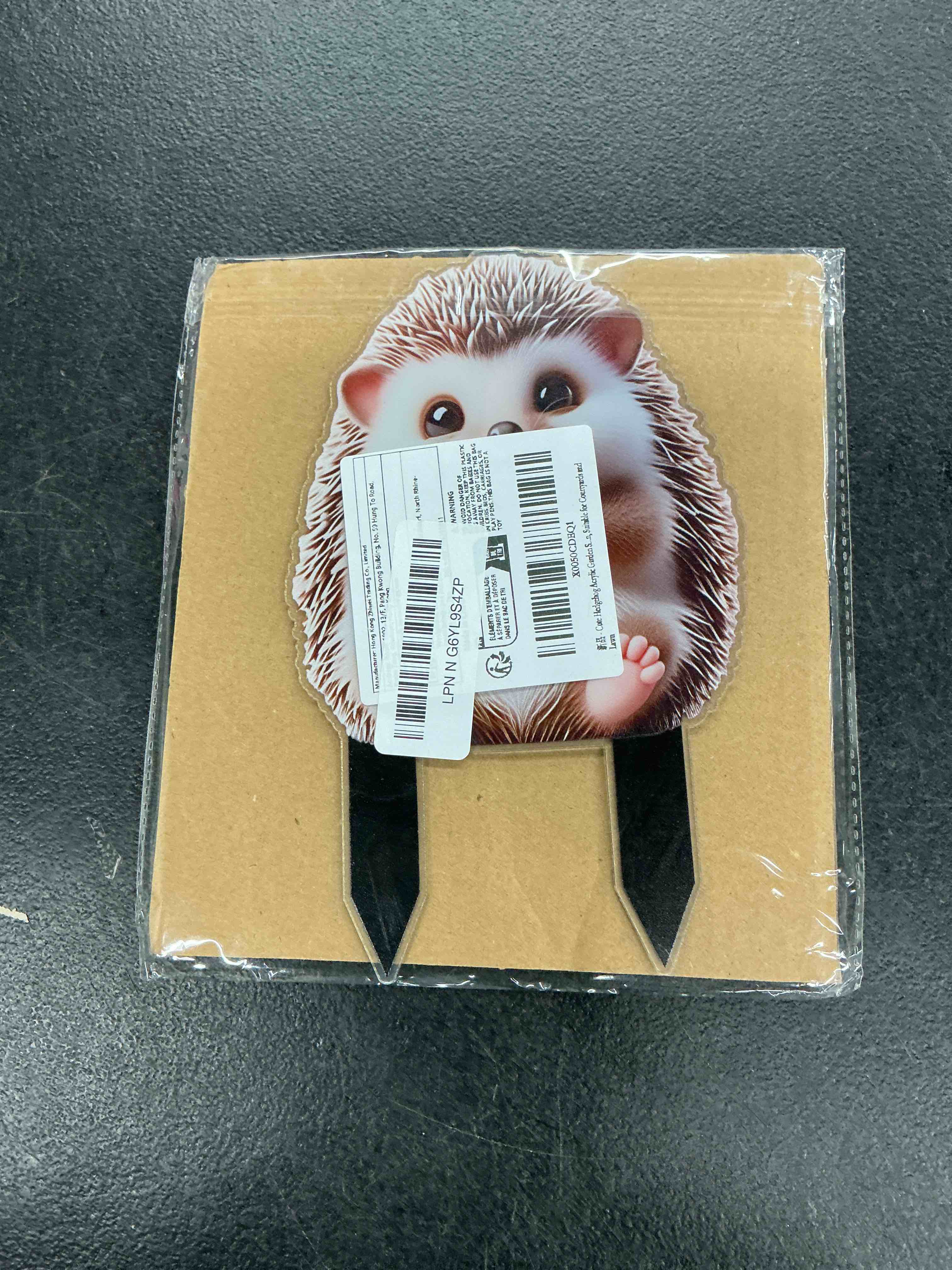 Condition photo showing Good Condition for cute hedgehog acrylic garden stake, indoor and outdoor garden acrylic decoration, idea gift for flower potted ornament and landscape beautification, suitable for courtyards and lawn