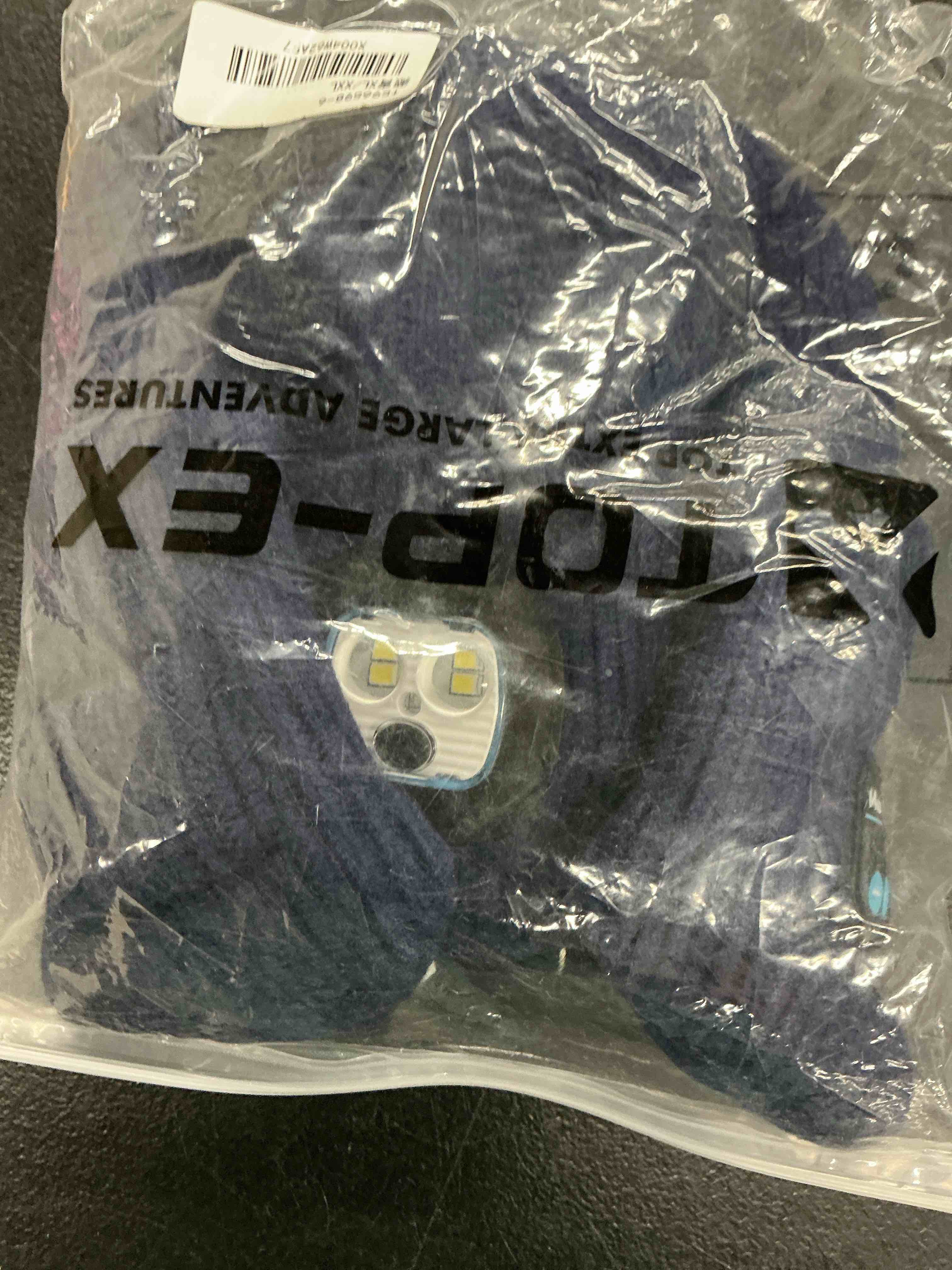 Condition photo showing Good Condition for top-ex oversized fleece lined led bluetooth beanies with ear flap gifts usb rechargeable lighted cap christmas cool navy blue x-large-xx-large