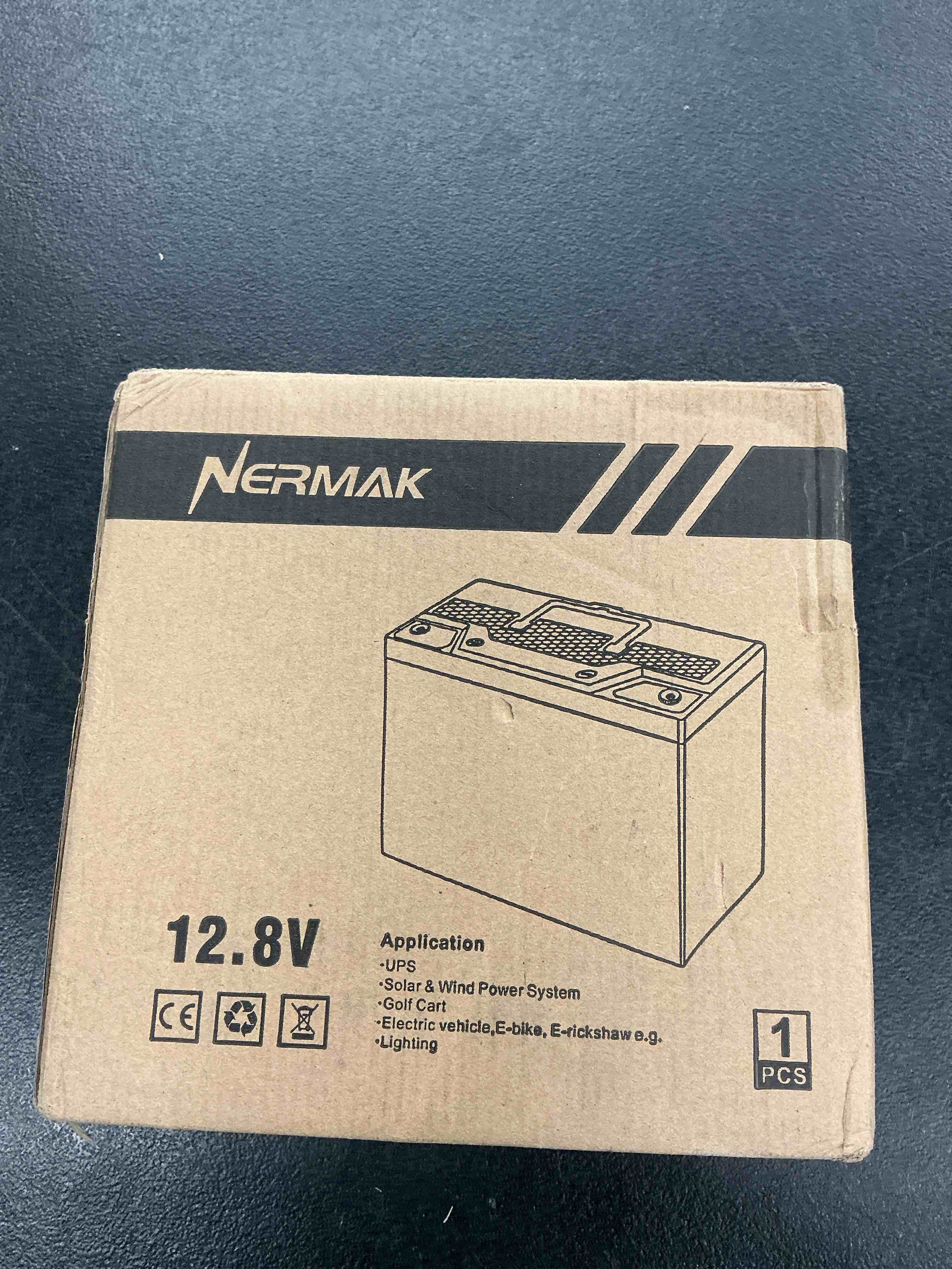 Condition photo showing Good Condition for nermak 12v 20ah lithium lifepo4 deep cycle battery, 2000+ cycles lithium iron phosphate rechargeable battery for solar power, lighting, outdoor camping, power wheels, fish finder, built-in 20a bms