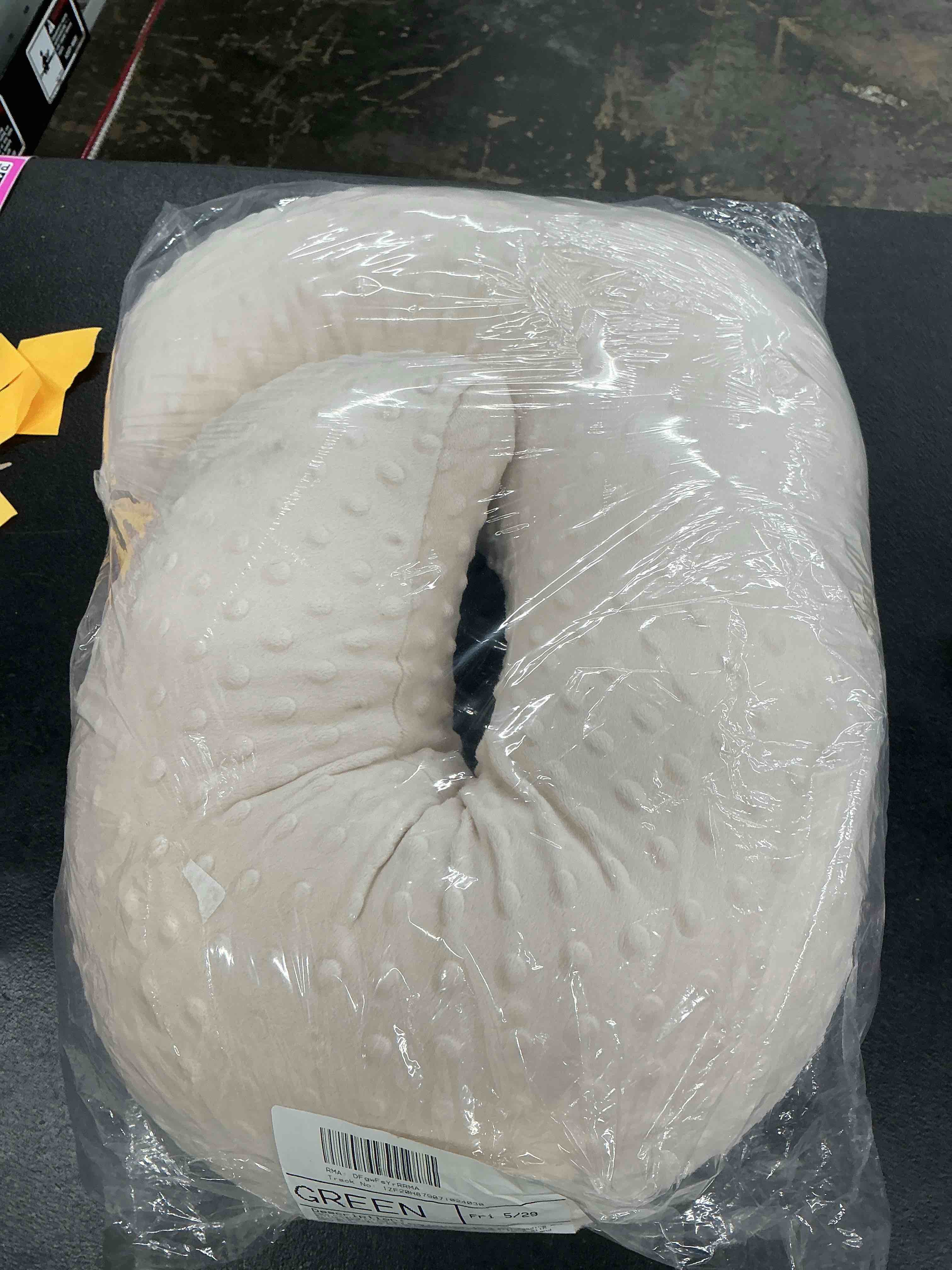 Condition photo showing Good Condition for esen nursing pillow and body positioner for breast feeding and bottle feeding, ultra soft baby breastfeeding pillows with removable nursing pillow cover for more support for mom and baby (beige) beige standard size - 22.5"(l)*18.5"(w)*6.3"(h) inches