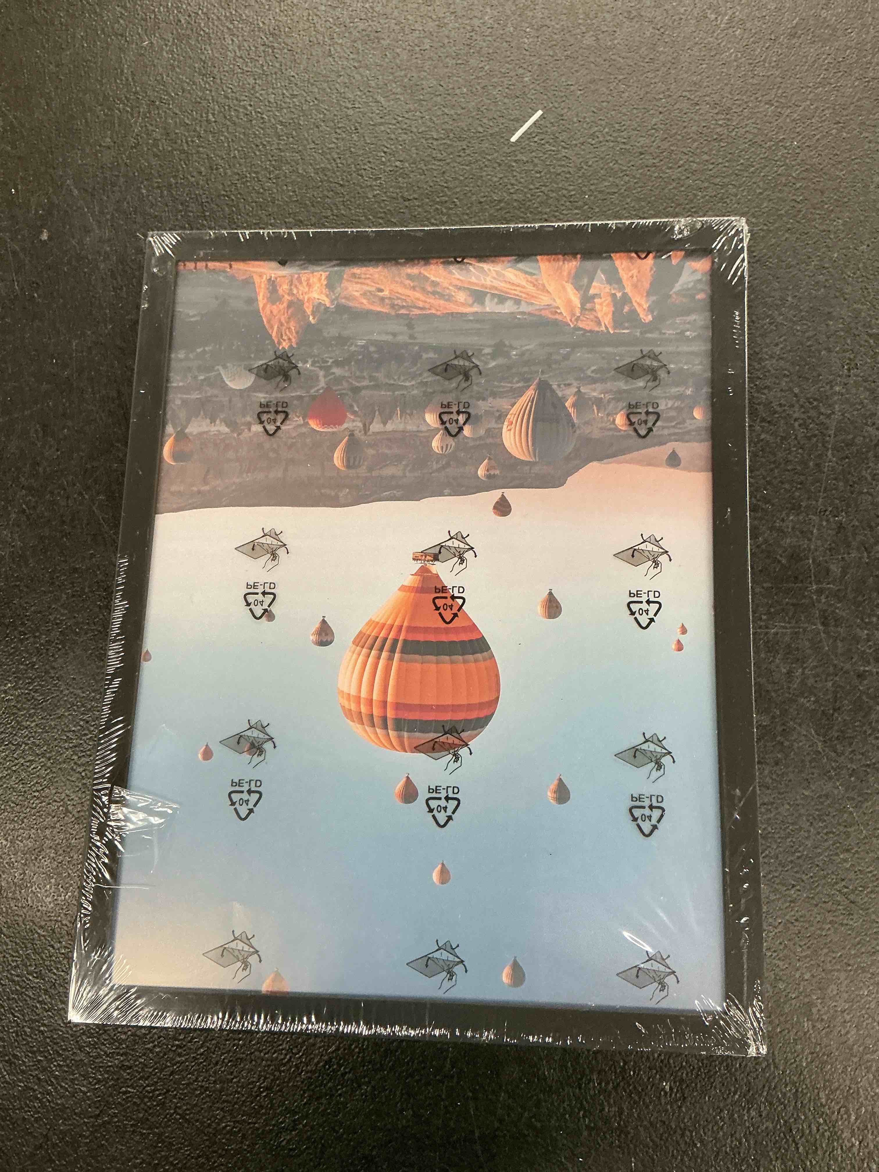 Condition photo showing Good Condition for jcjmy 8.5x11 inch picture frame black for certificate poster and photo, horizontal and vertical formats for wall hanging or tabletop, 8.5x11 frame with shatter resistant plexiglass, black black 8.5x11 inch