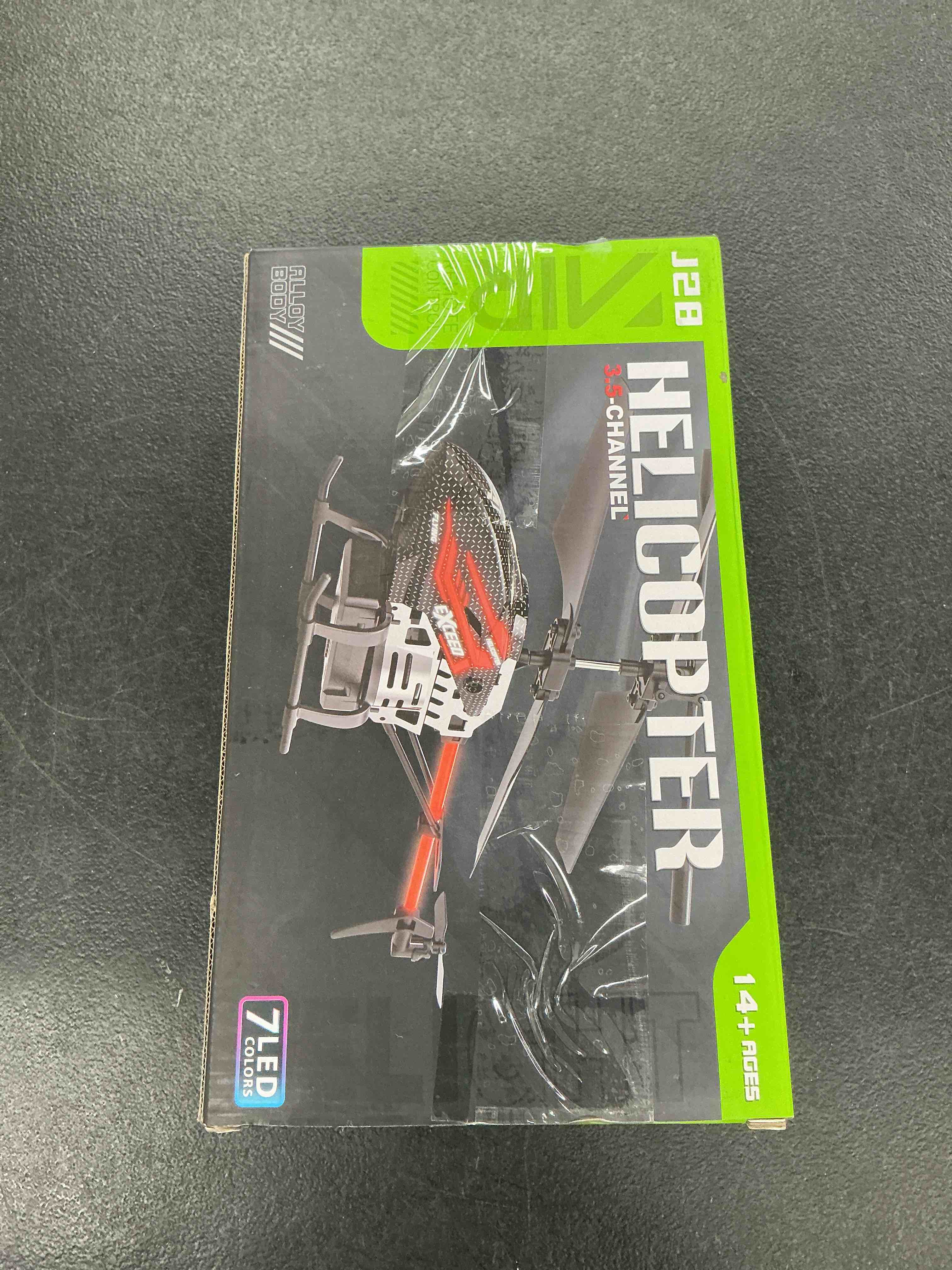 Condition photo showing Good Condition for rc helicopter toy for kids, 2.4ghz 3.5ch remote control helicopter with altitude hold, one key take off/landing, 30+mins flight time, led lights, indoor flying toys for boys girls beginners gifts?