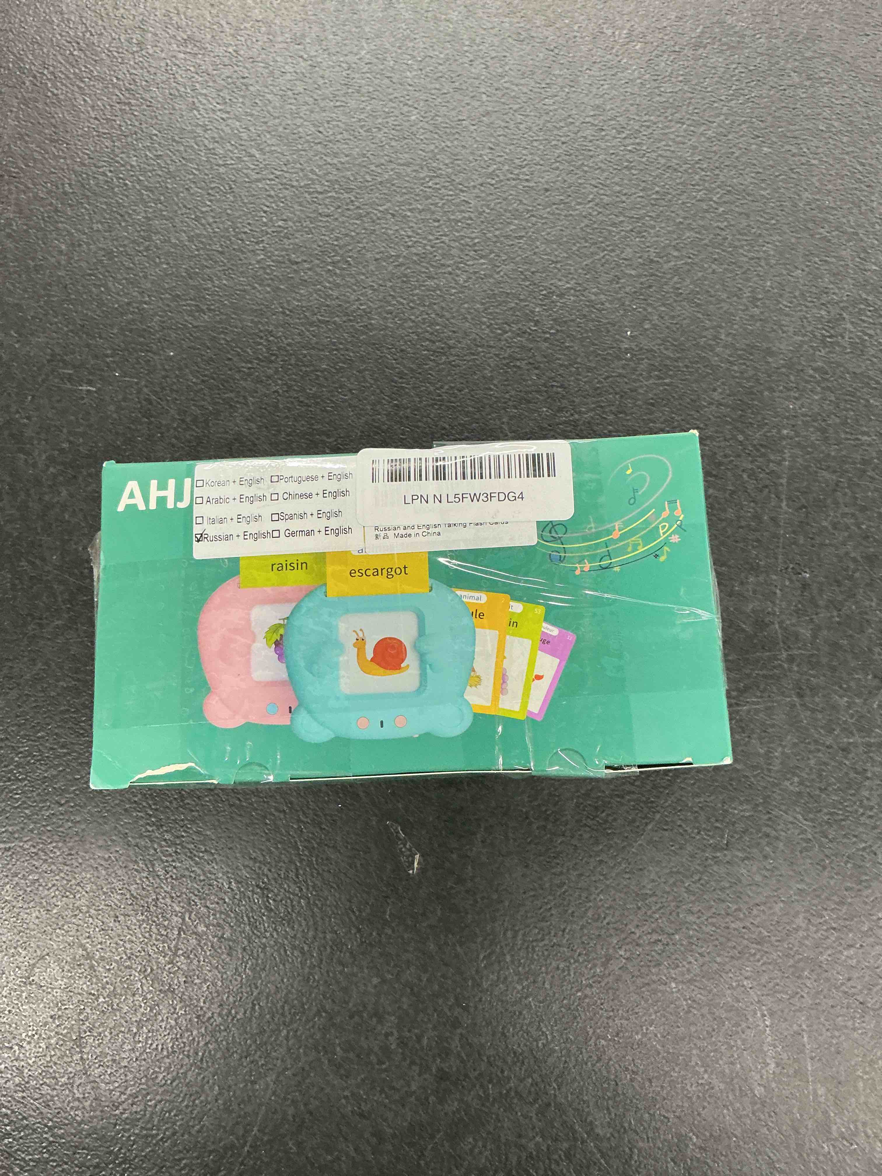 Condition photo showing Good Condition for russian & english talking flash cards for toddlers, bilingual flash cards learning montessori toys with 224 sight words, speech therapy toys for children sensory preschool education gifts russian & english(blue 224?