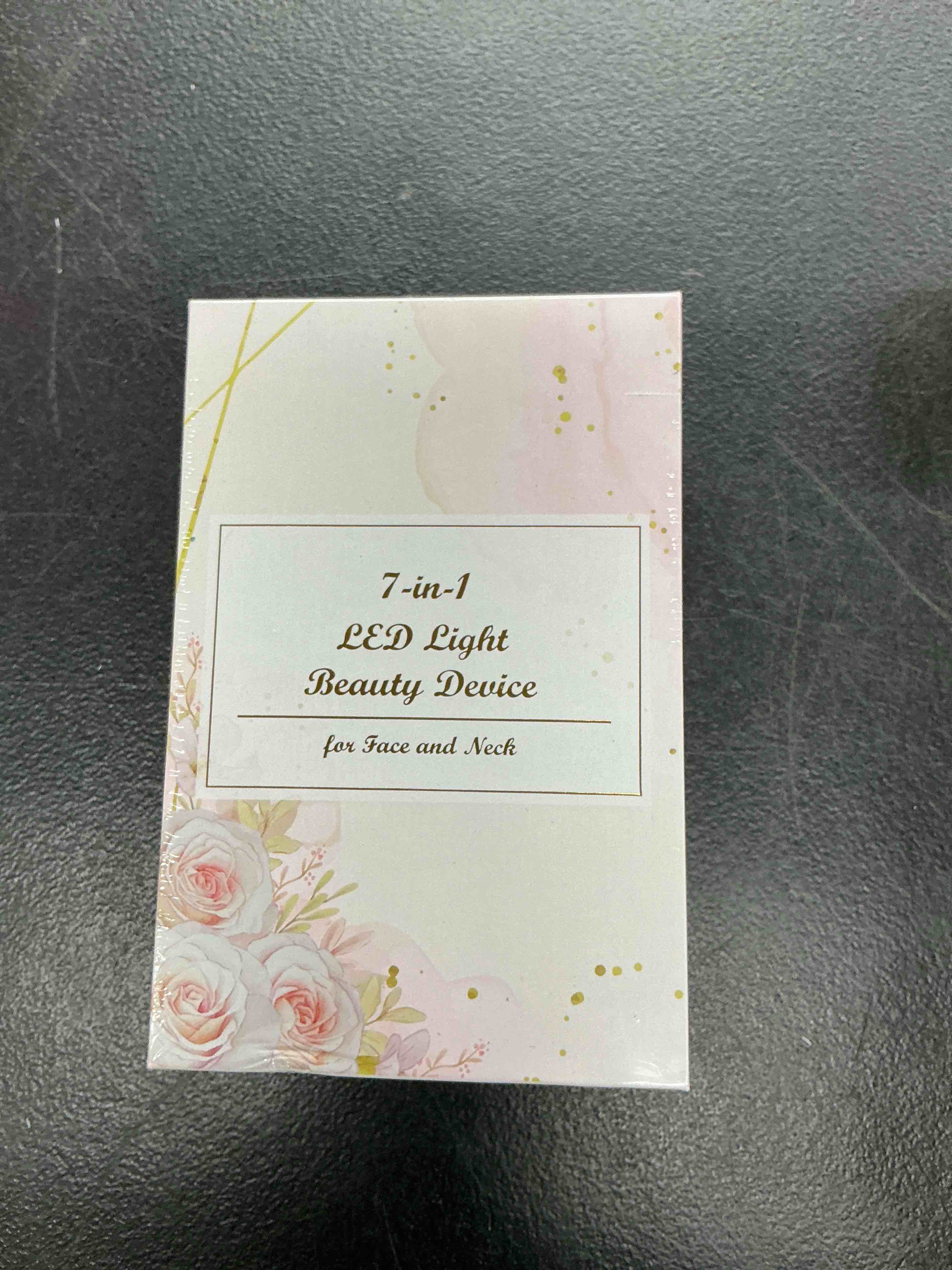Condition photo showing New/Like New for dopsikn 7 color galvanic machines - red light therapy for face and neck, face massager tool for wrinkles, double chin, vibrating facial massager with thermals, pink