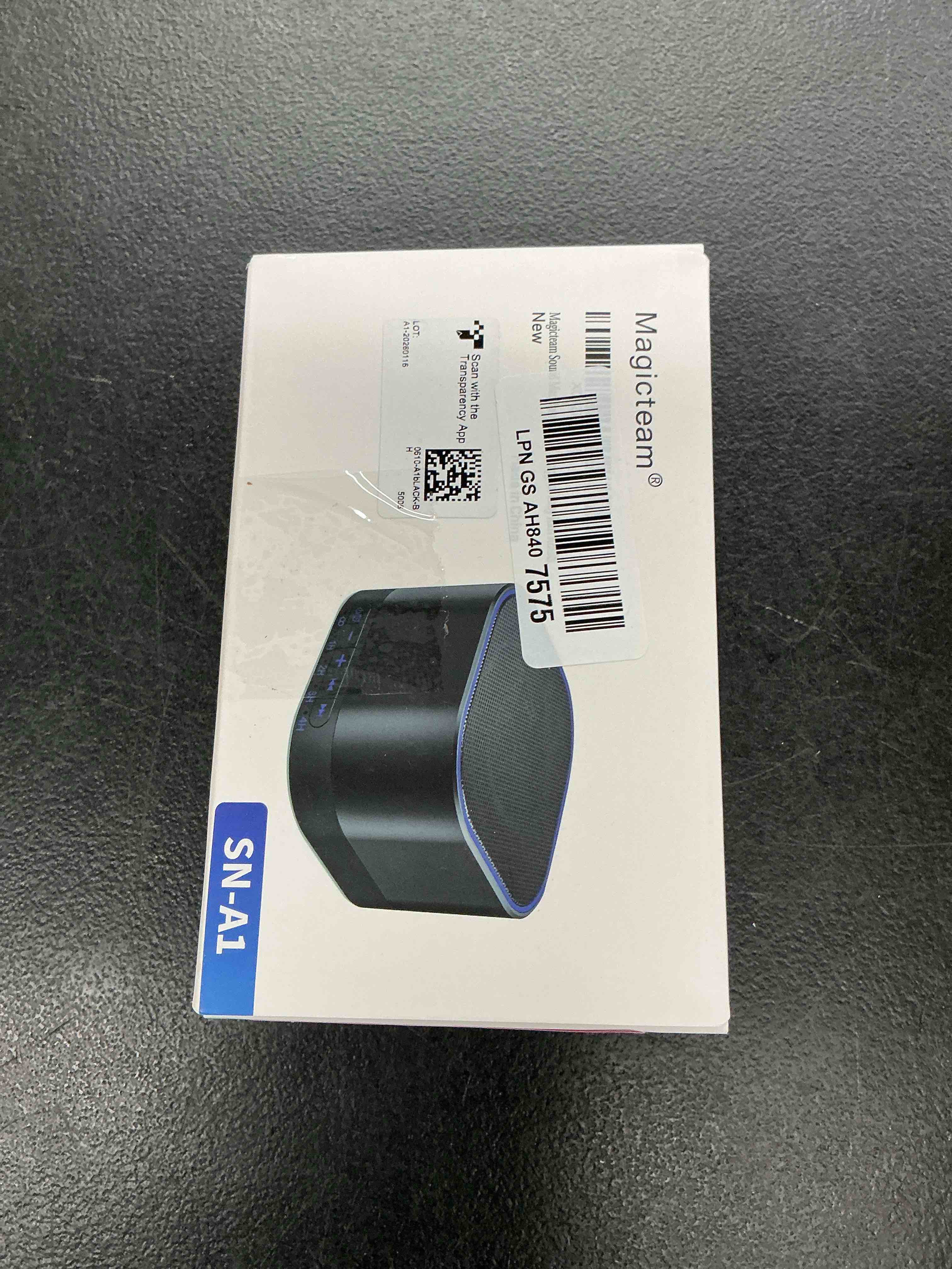 Condition photo showing Good Condition for magicteam sound white noise machine with 20 non looping natural soothing sounds and memory function 32 levels of volume powered by ac or usb and sleep sound timer therapy for baby kids adults