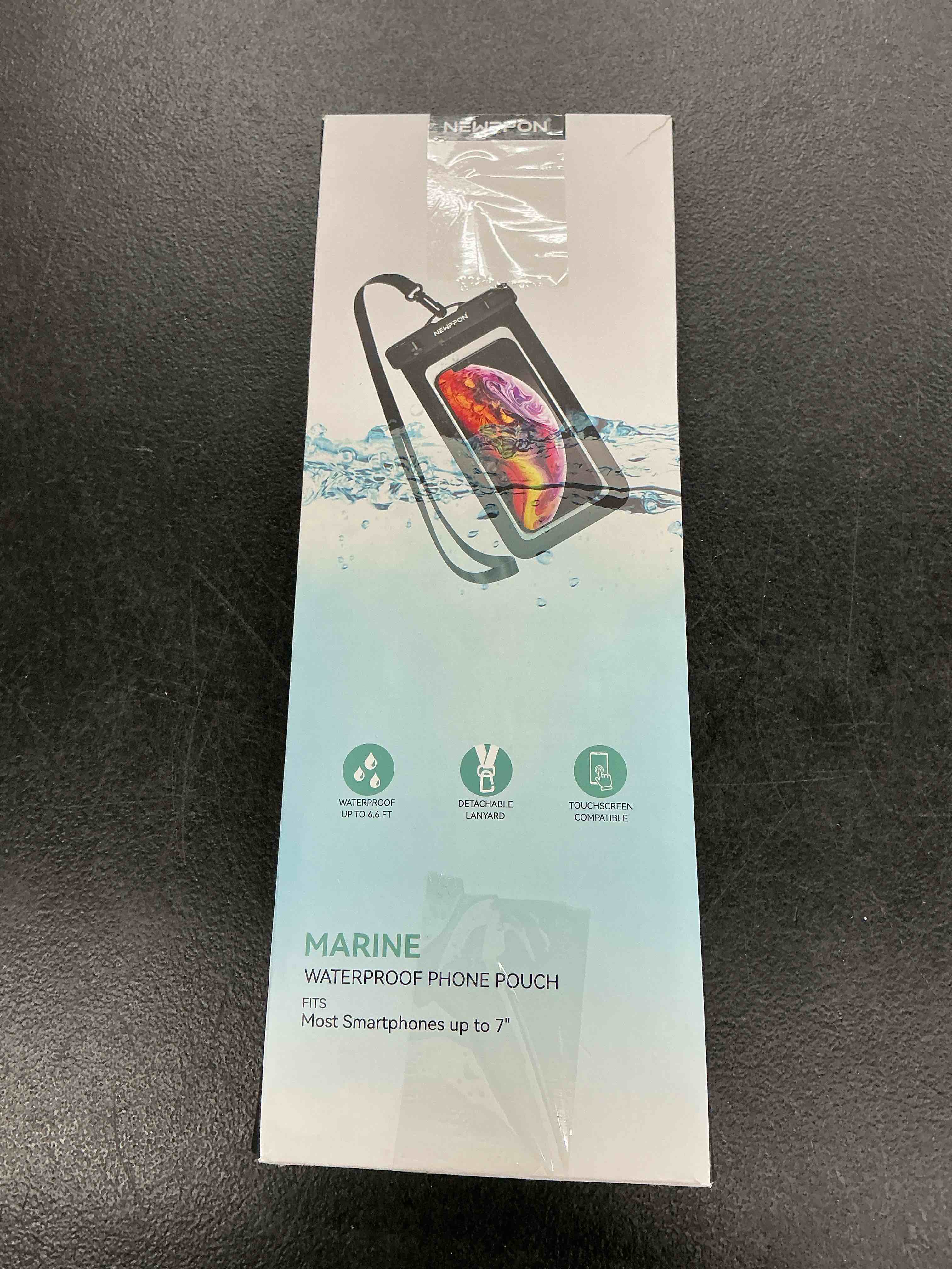 Condition photo showing Good Condition for 6 pack 8.5" waterproof cell phone pouch - underwater dry bag case lanyard - water proof clear holder protector for iphone 17 16 15 pro max plus samsung galaxy s25 s24 ultra note for beach swimming black+green+blue+pink+purple+magenta