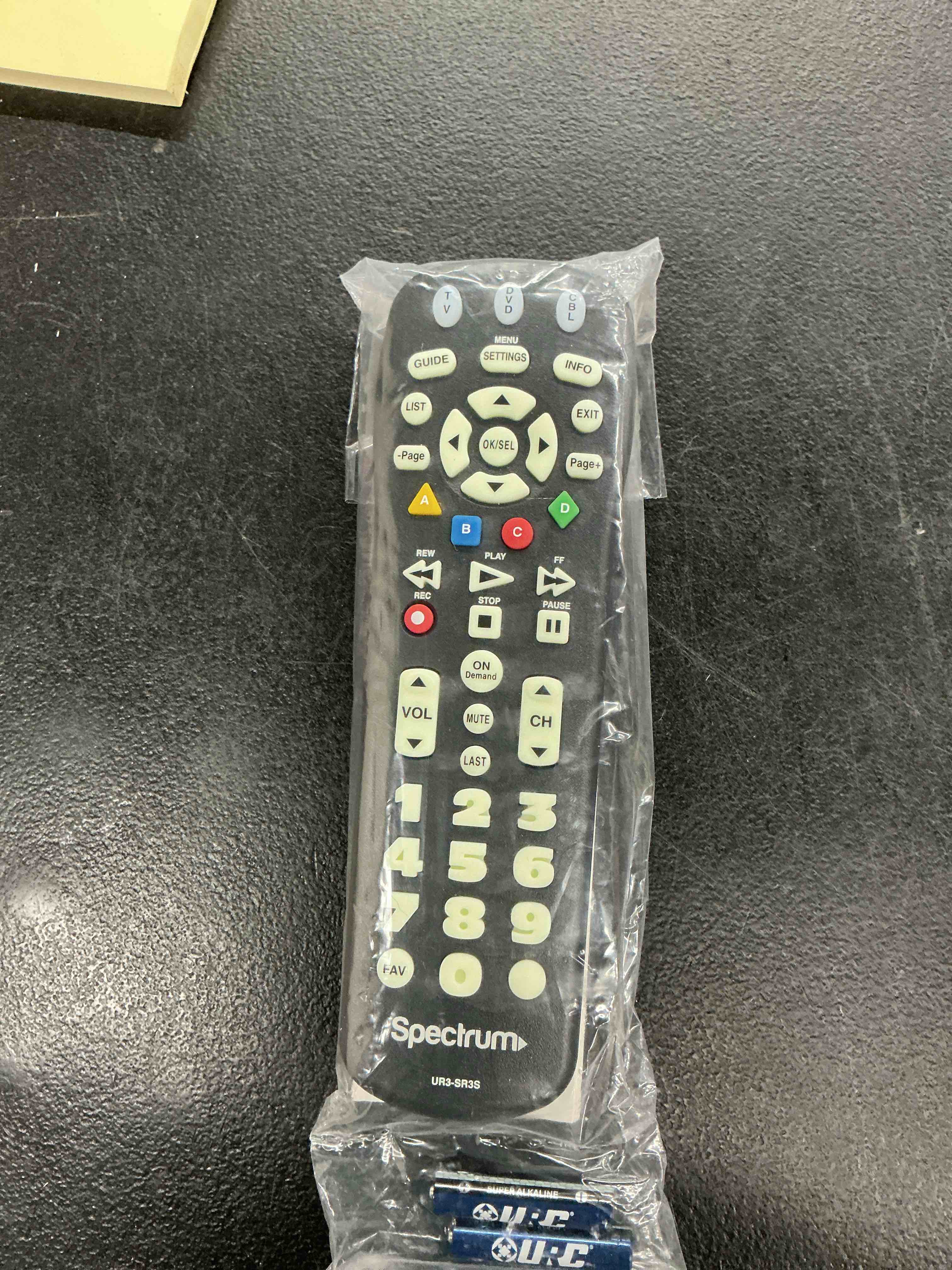 Condition photo showing Good Condition for satellitesale tv remote control ur3-sr3s big button remote control replacement for spectrum set-top cable boxes
