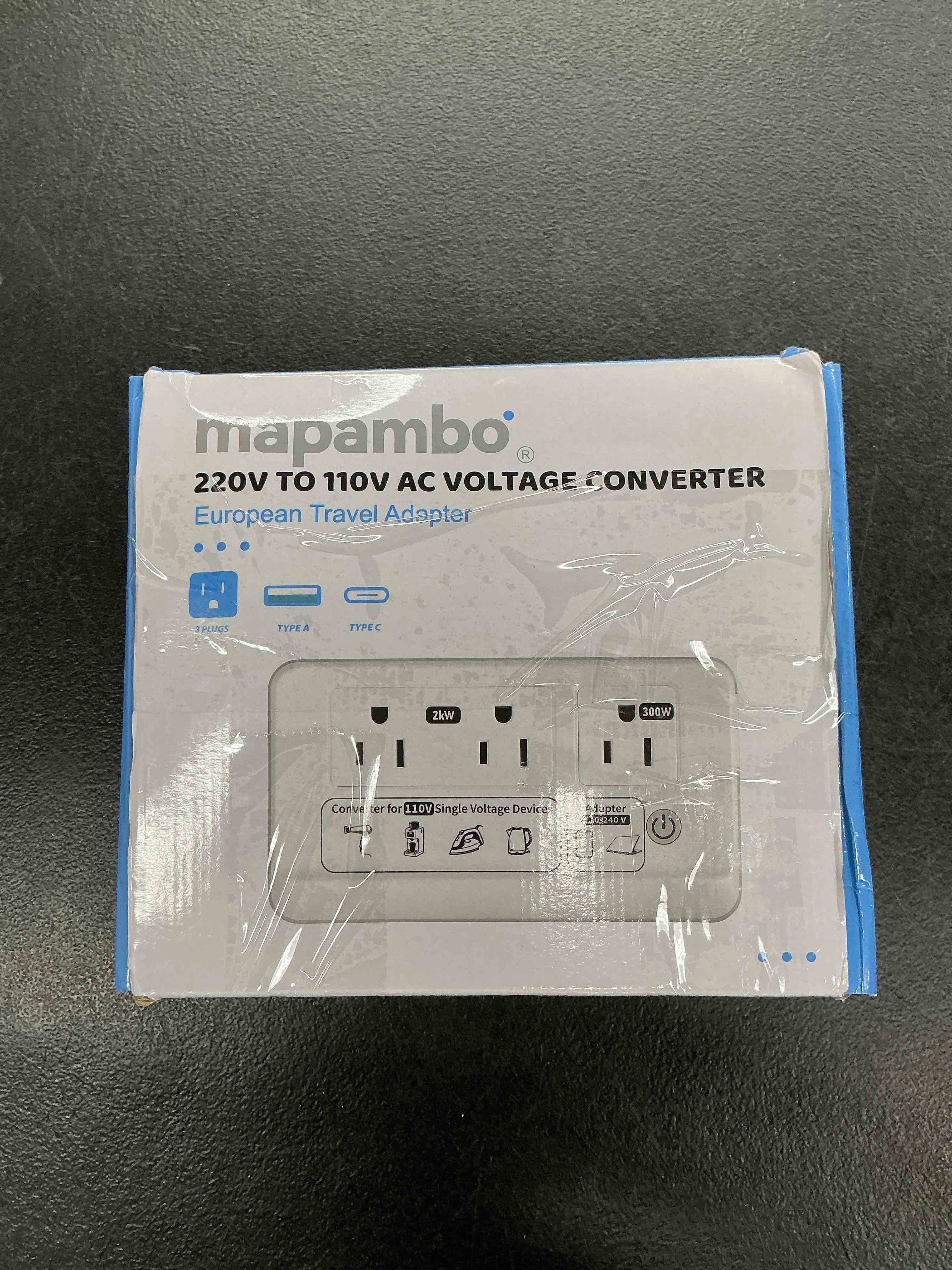 Condition photo showing Good Condition for mapambo 2000w voltage converter us to europe, 7 in 1 converter for european travel for hair dryer, kettles, coffee makers and etc. 220v to 110v converter for international travels (white)