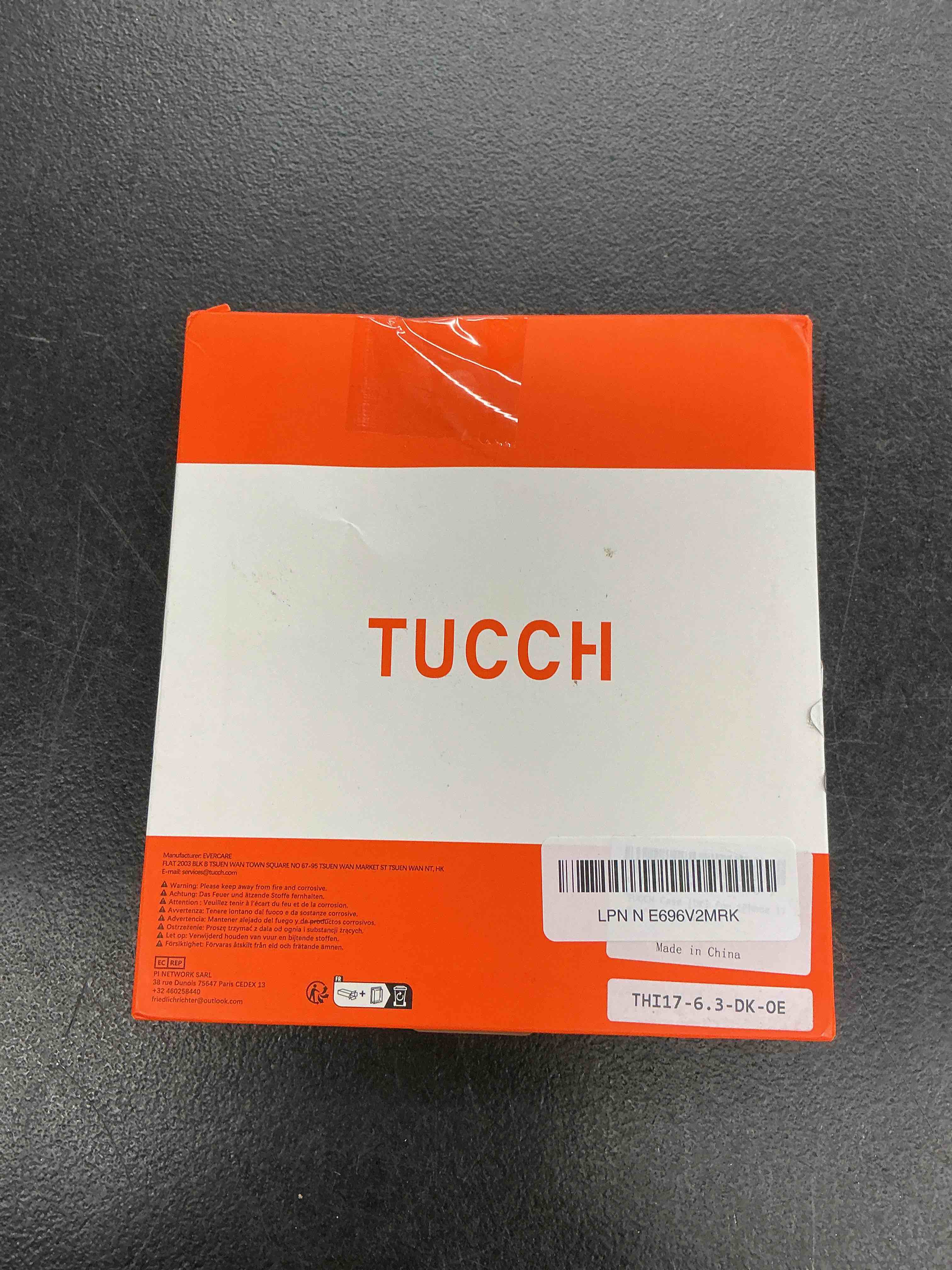 Condition photo showing Good Condition for tucch wallet case for iphone 17 (6.3") 2025, rfid blocking 4 card holders | kickstand | shockproof tpu shell | pu leather | magnetic closure | protective flip folio cover | orange