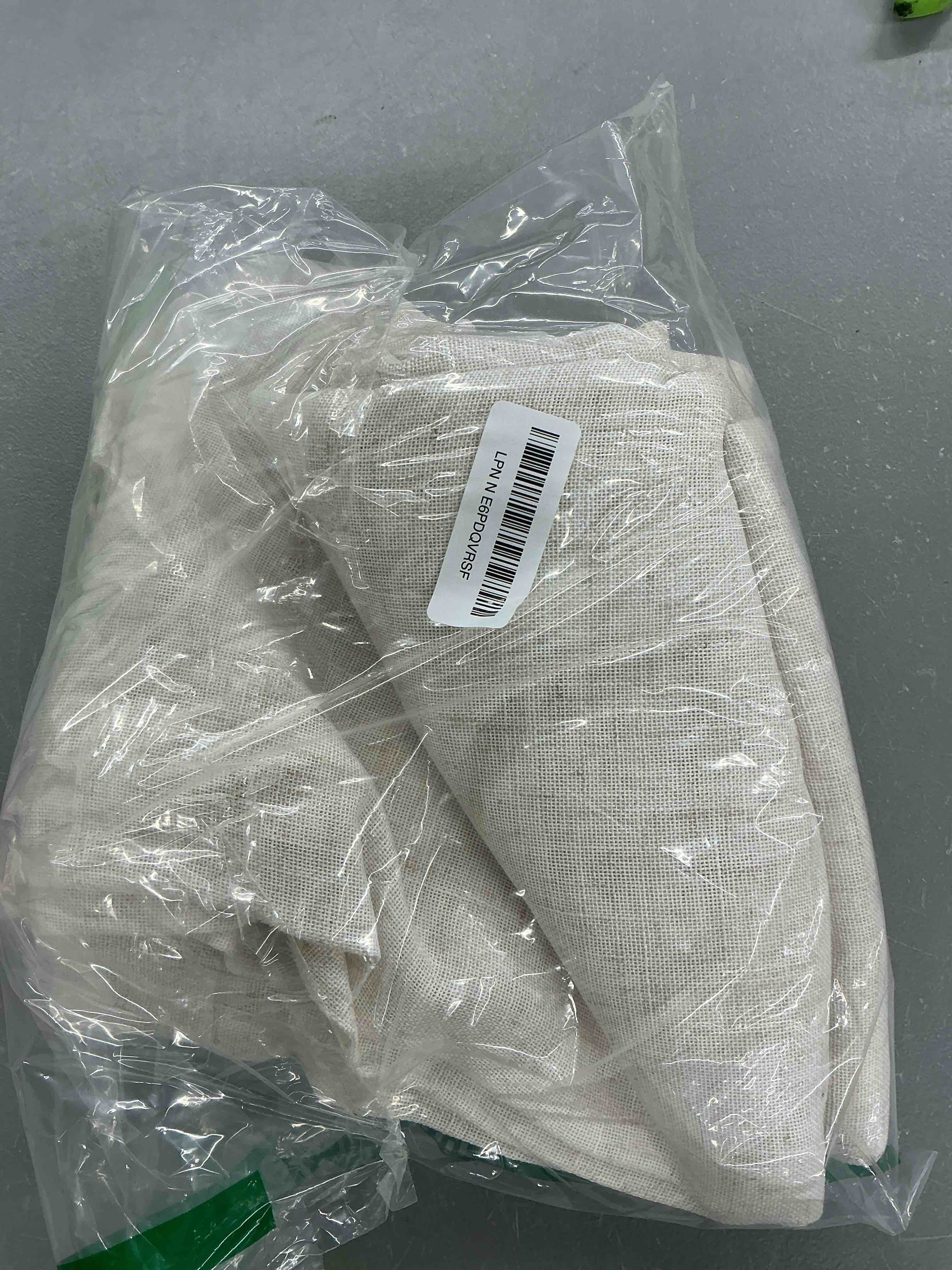 Condition photo showing Good Condition for mysky home linen curtains for living room, natural semi sheer curtains & drapes 84 inches length 2 panels set farmhouse country boho style back tab draperies for sliding glass door, 50" wide, linen 50"w x 84"l (pack of 2) linen