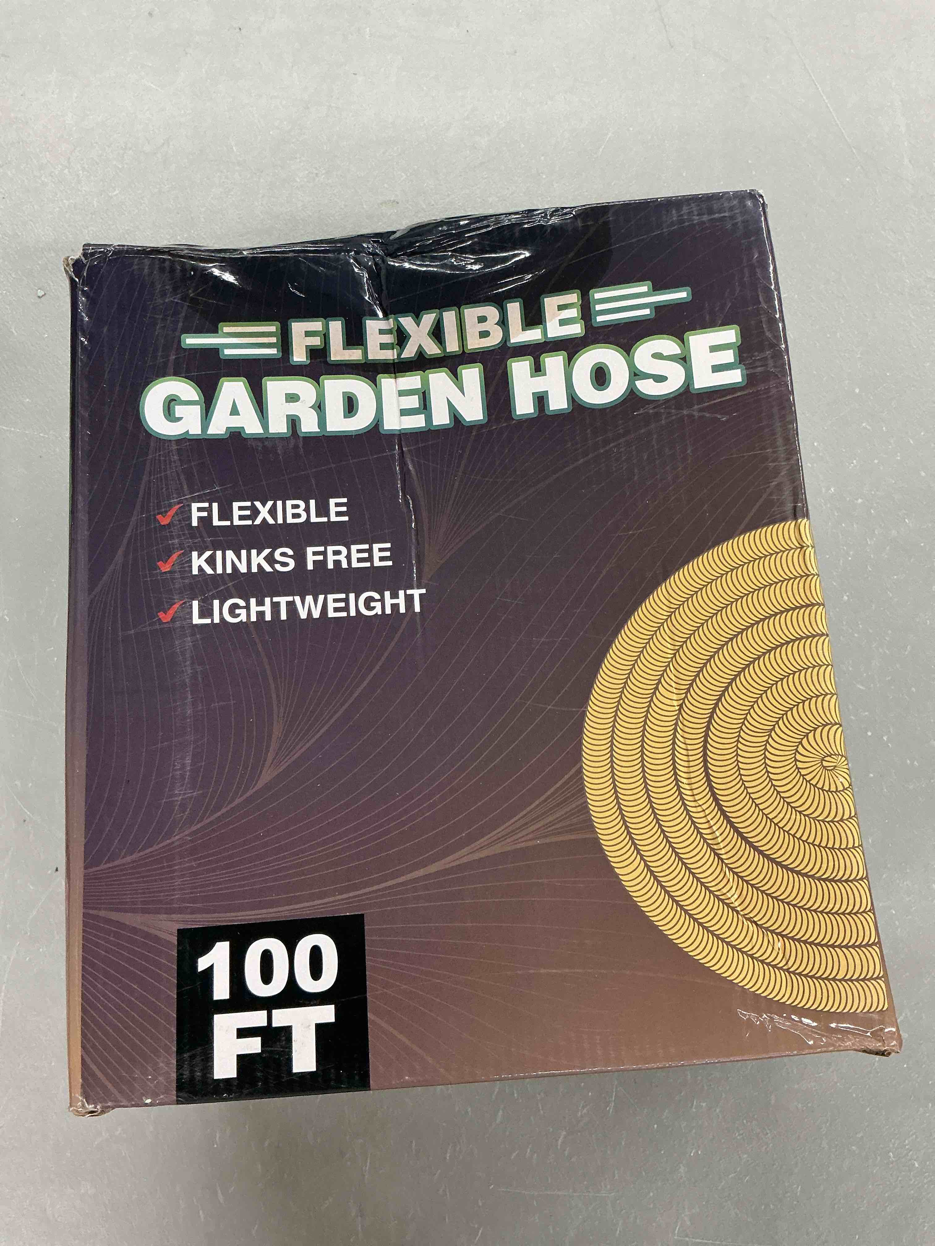 Condition photo showing Good Condition for 100 ft non-expanding garden hose, 2026 new upgrated non-expandable garden water hose - ultra-light & flexible burst-resistant, kink-free garden hoses, all-weather use for lawns, gardens,outdoor 100ft blackgreen