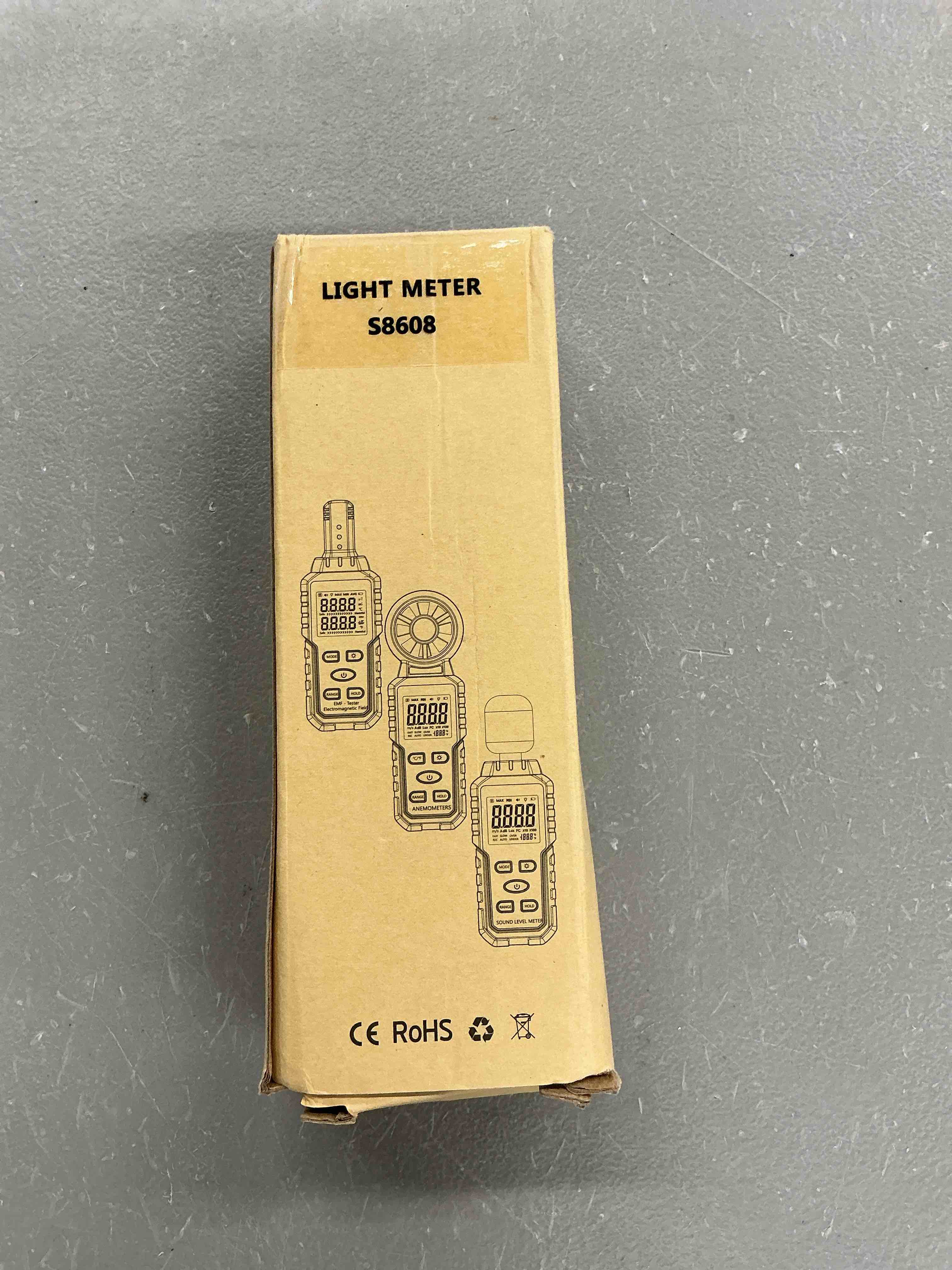 Condition photo showing New/Like New for digital illuminance light meter tester 200,000lux meter (18,500fc) luxmeter lighting intensity brightness measurement tool for indoor outdoor grow plants film photography lumens led photometer