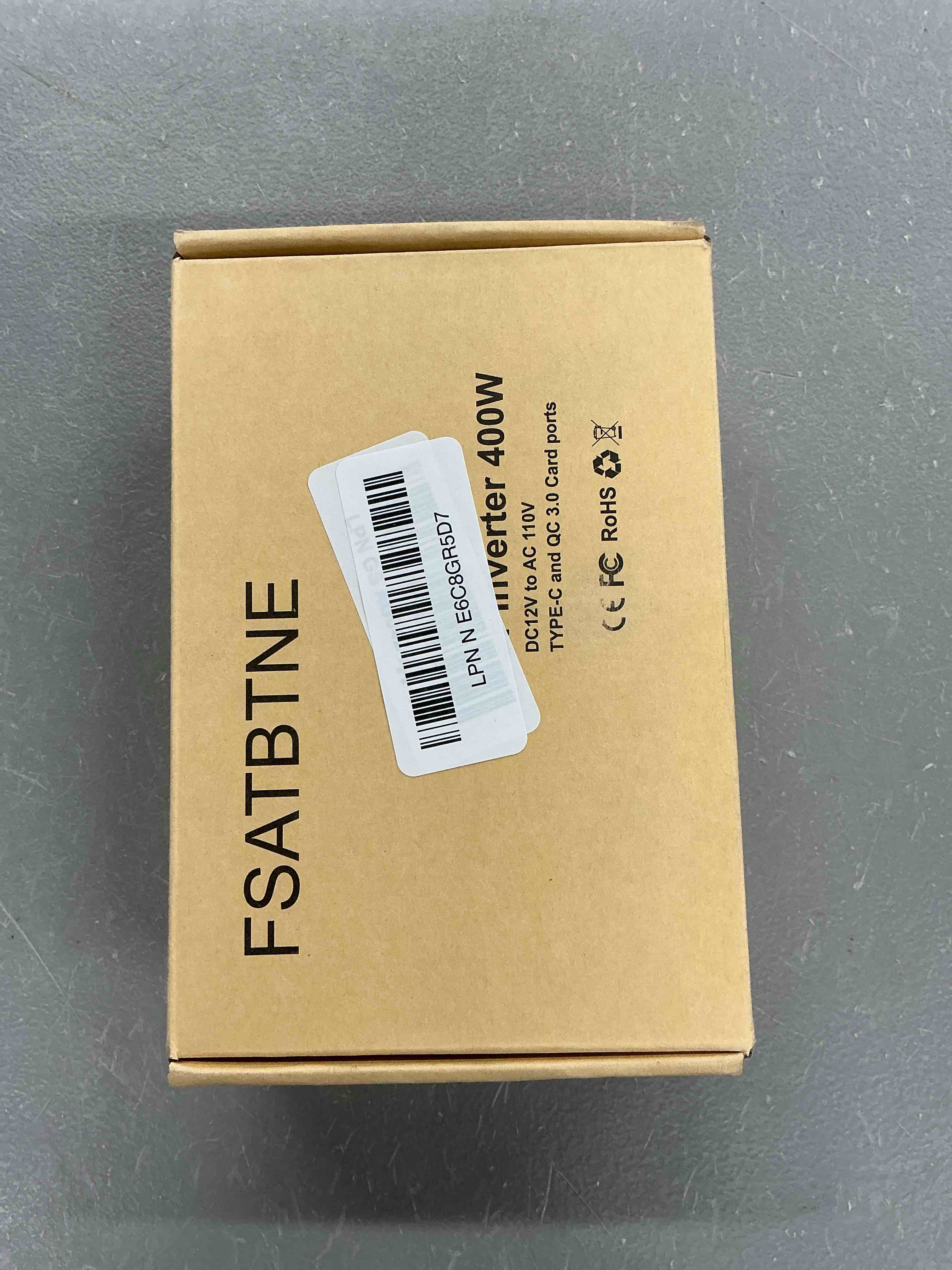 Condition photo showing New/Like New for 400w power inverter, fsatbtne dc 12v to 110v ac car plug adapter outlet converter with [65w pd usb-c] & [18w qc usb-a] fast charging ports and 2 ac outlets car power inverters for vehicles red