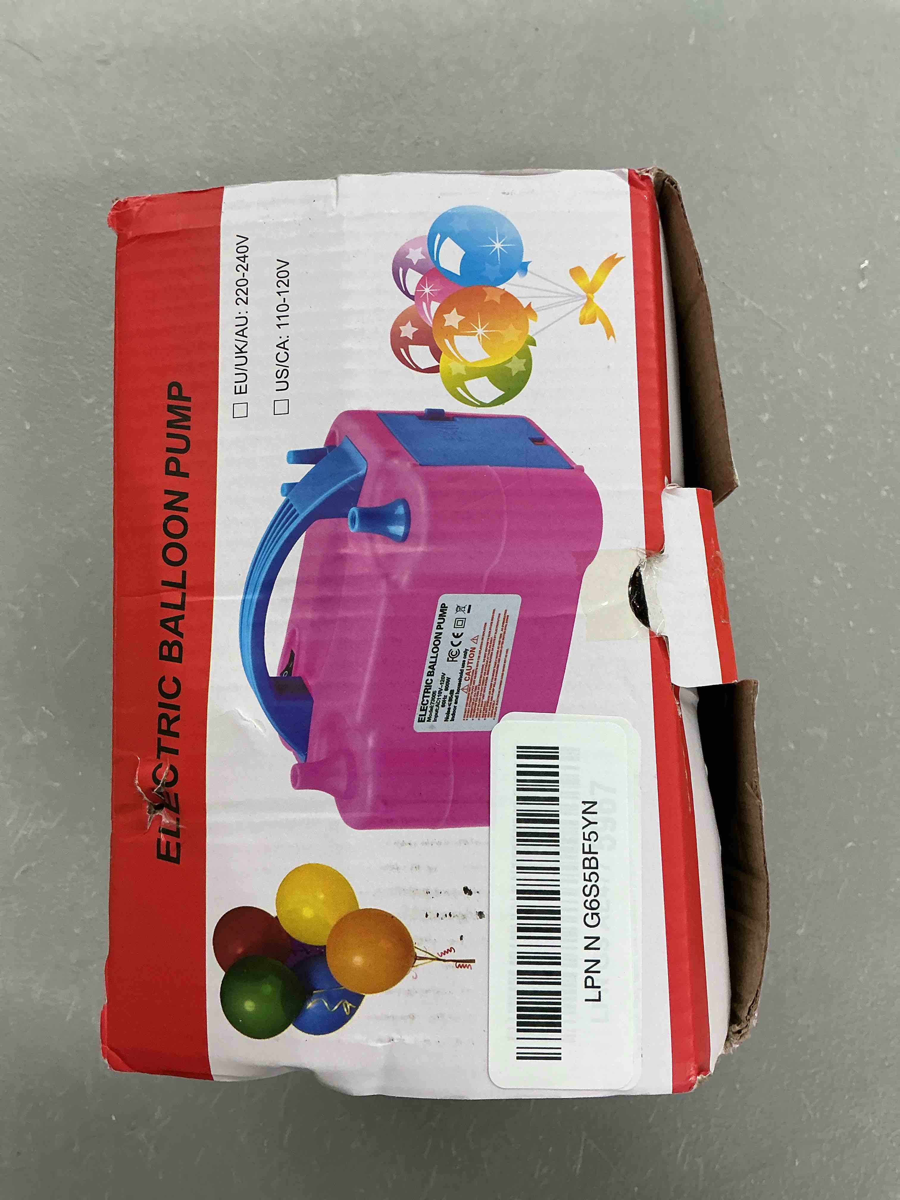 Condition photo showing Good Condition for qipump balloon pump electric,110v 600w balloon blower inflator dual nozzle air pump balloons inflator for decoration, party, sport,gifts:2 balloon tying tools rose red electric balloon pump