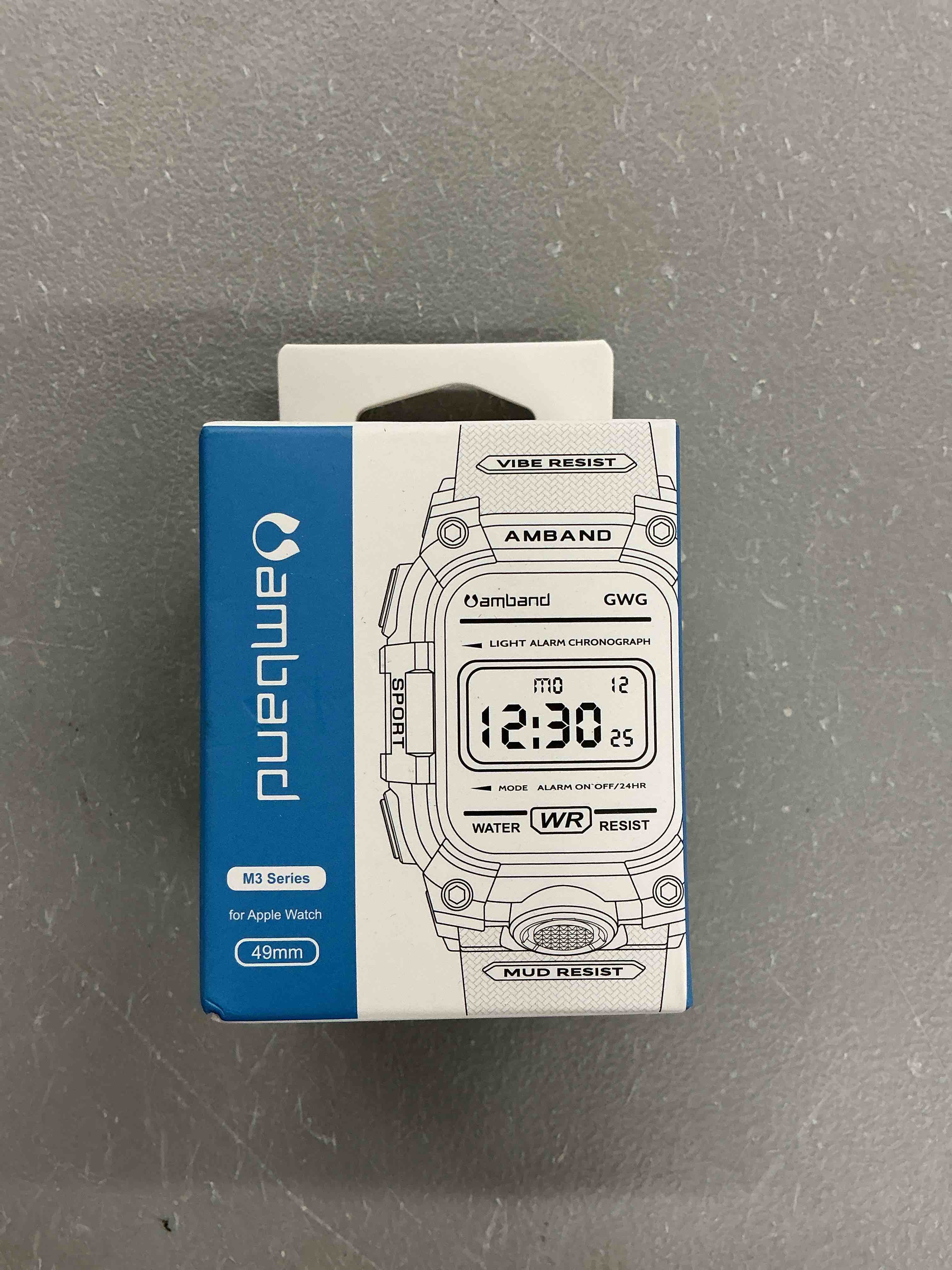 Condition photo showing Good Condition for amband rugged case with band for apple watch ultra 3/2/1 49mm, m3 military grade shockproof cover, includes screen protector kit, tactical band for men - compatible with iwatch ultra, black gold 49mm - ultra 3/ultra 2/ultra black gold