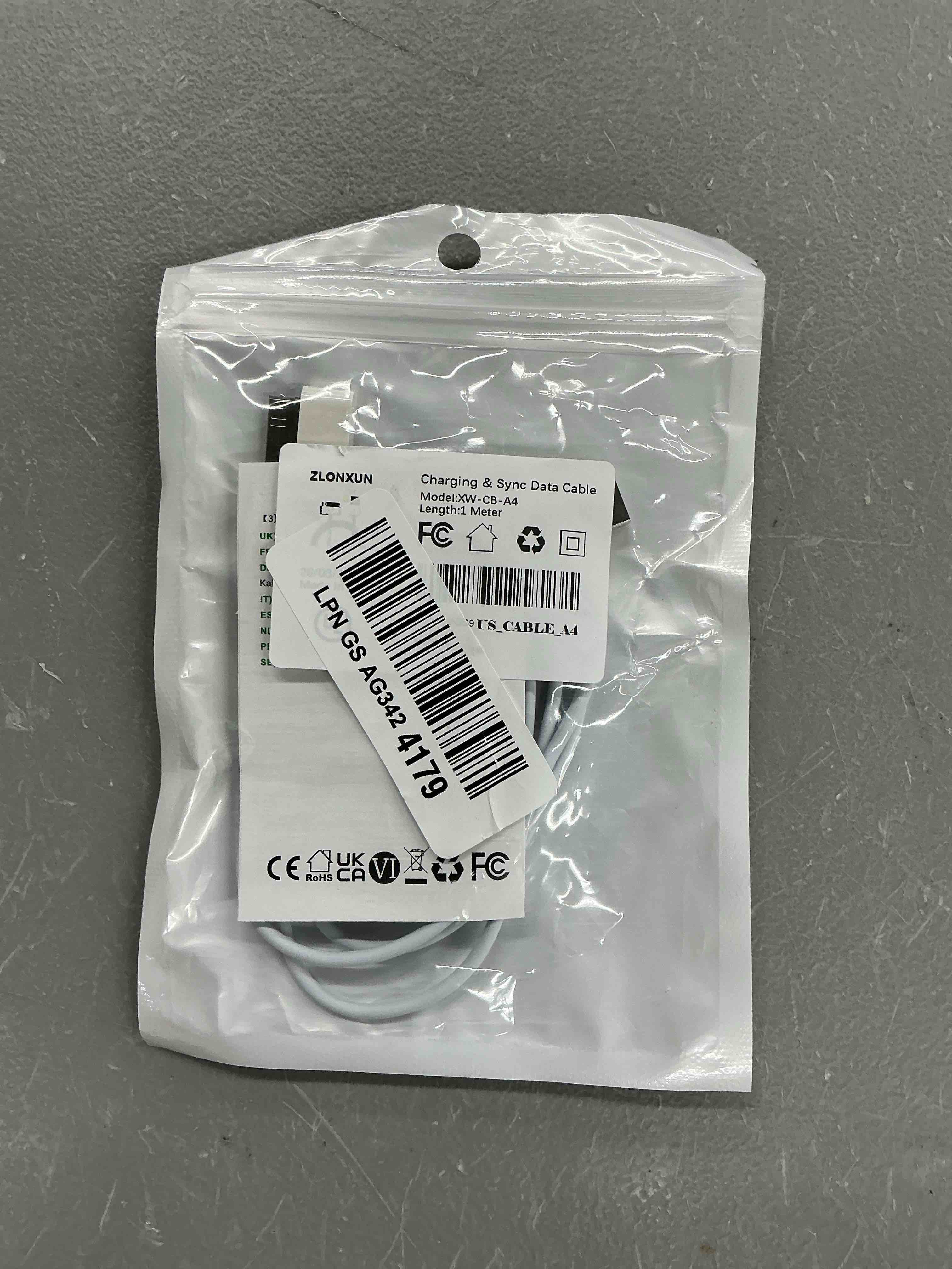 Condition photo showing New/Like New for zlonxun cable compatible with iphone 4/4s/3g/3gs,old ipad 2 3 1,ipod touch 4 3 2 1 nano, ipod classic 3 2 1,(3.3 feet,white)