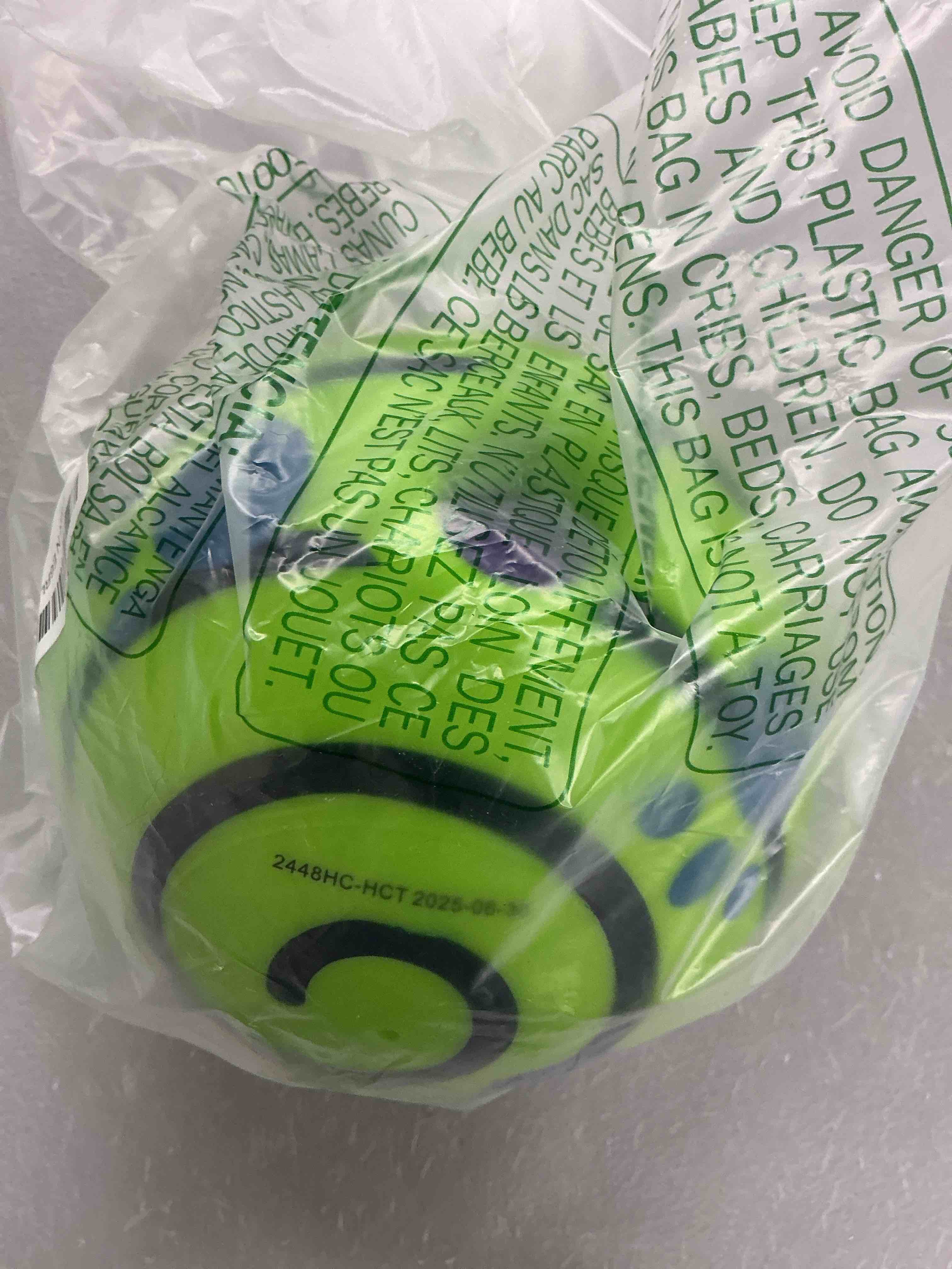 Condition photo showing Good Condition for wobble wag giggle ball, interactive dog toy, fun giggle sounds when rolled or shaken, pets know best, as seen on tv original