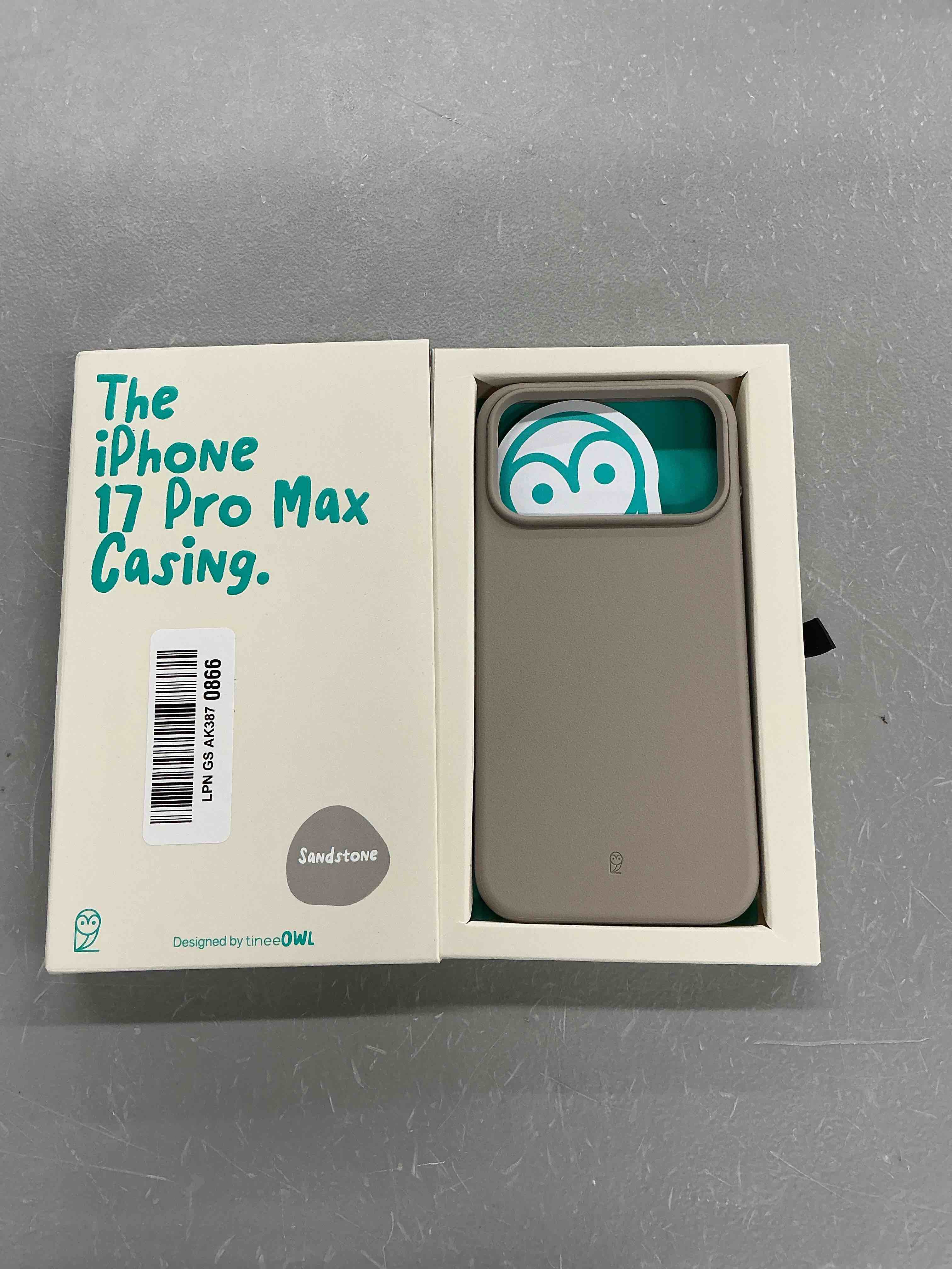 Condition photo showing New/Like New for tineeowl case for iphone 17 pro max – magsafe compatible, aluminum buttons, camera control & rounded action button, slim textured tpu, minimalist – dunex series sandstone iphone 17 pro max