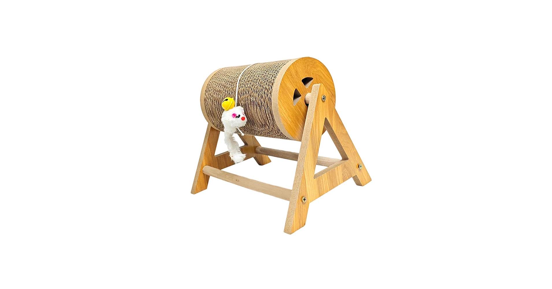 Cat Scratching Board, Indoor Scratcher for Cats, Cat Scratching Roller Toy, Interactive Toy Furnitur
