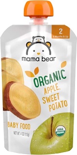 Brand Mama Bear Organic Baby Food Stage 2 Apple Sweet (pack Of 12)