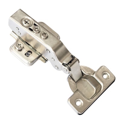 RELIABILT 110-Degree Full Overlay Concealed Concealed Soft Close Nickel plated Cabinet Hinge , 1 Pairs ( 2 -Pieces) 