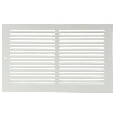 RELIABILT 12-in x 6-in Steel White Sidewall/Ceiling Grille