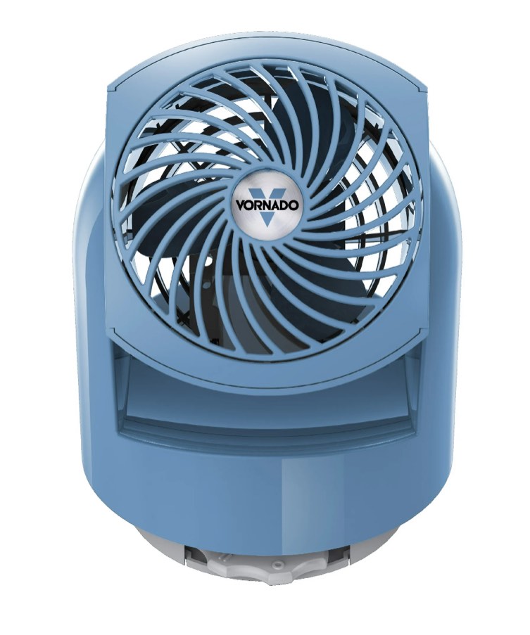 Vornado Flippi V6 Compact Air Circulator Fan 3.2 Tabletop Fan Adjustable Head 2 Speeds Blue