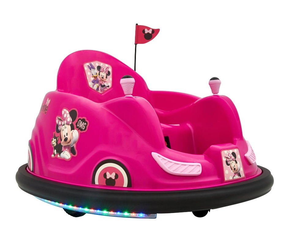 6V Disney Minnie 6V Bumper Car Ride on Toy, by Flybar