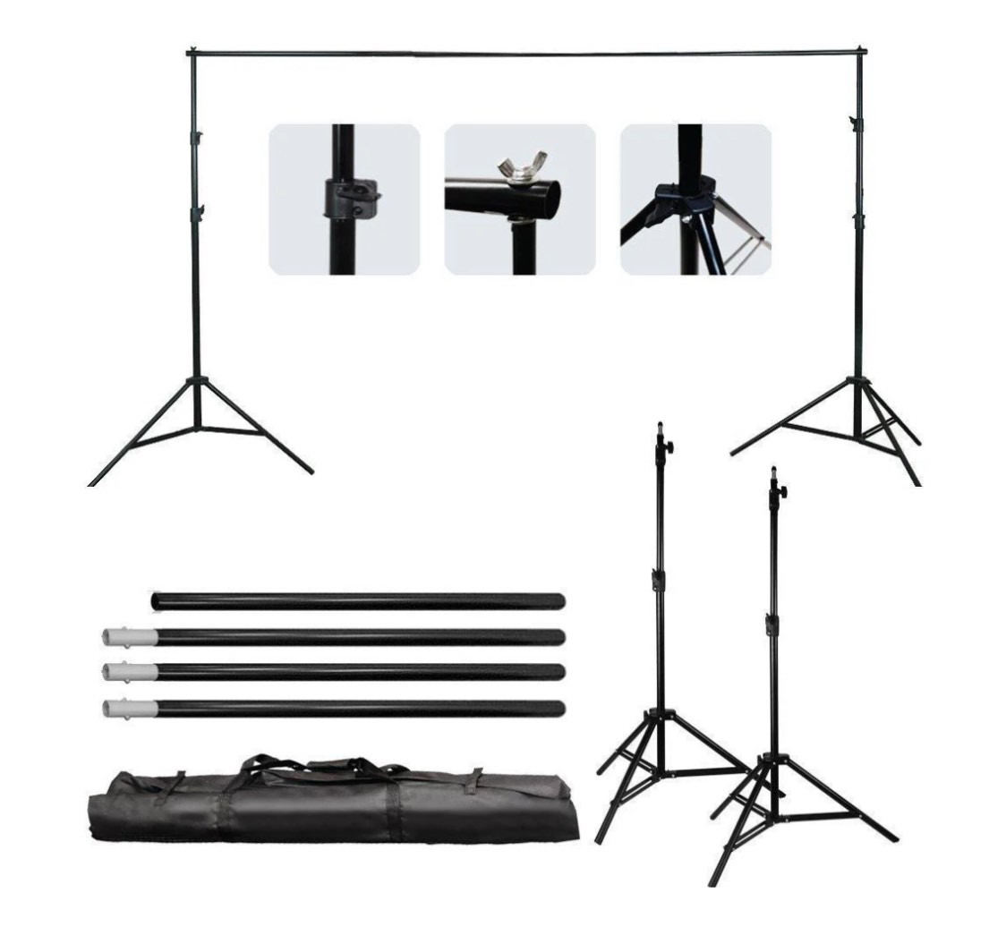 Ktaxon Background Support Stand Photo Backdrop Crossbar Kit Lighting Studio Tripod Set