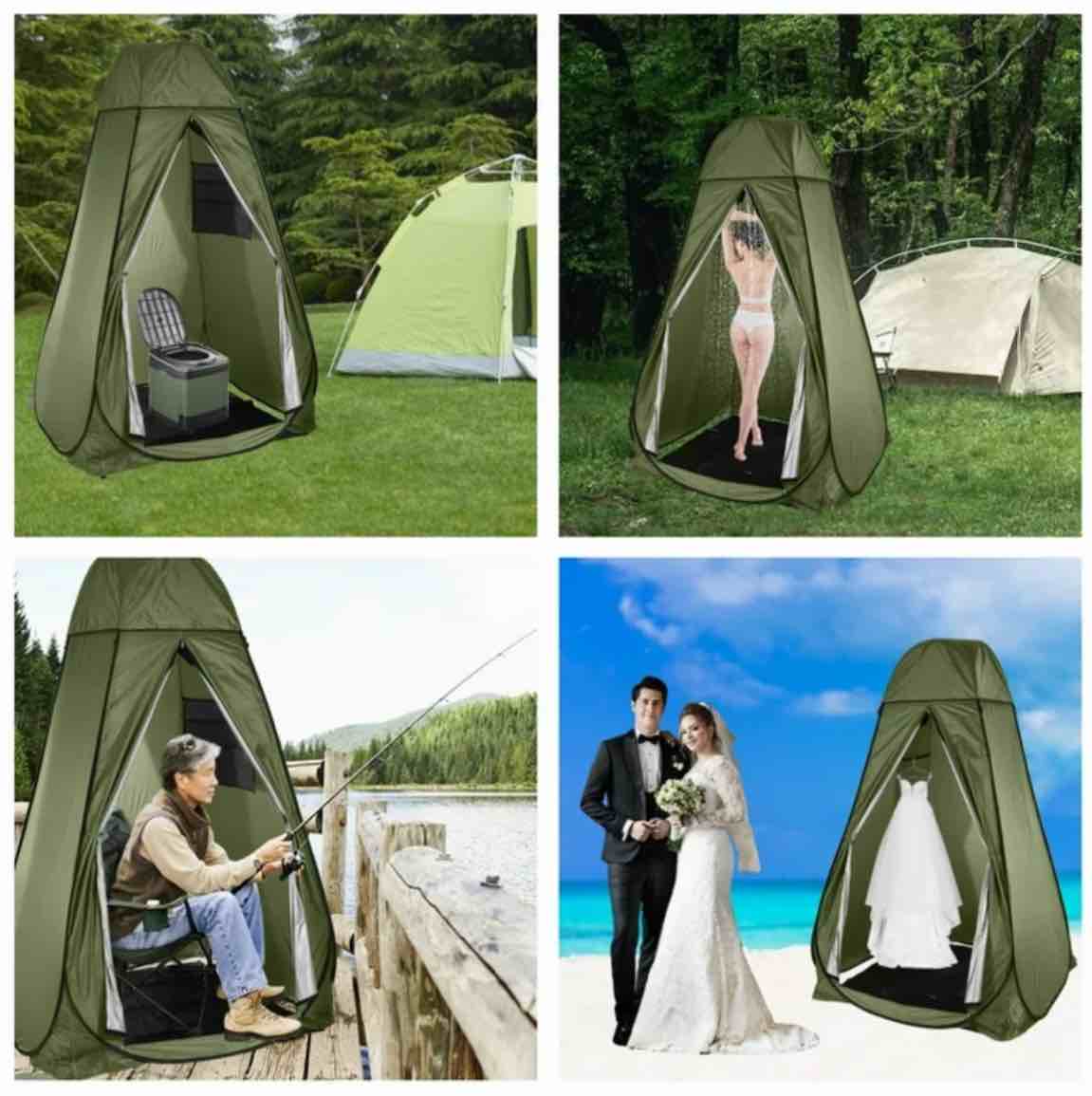 6FT Portable Pop-up Shower Tent Camping Beach Toilet Dress Changing Room Outdoor Tent