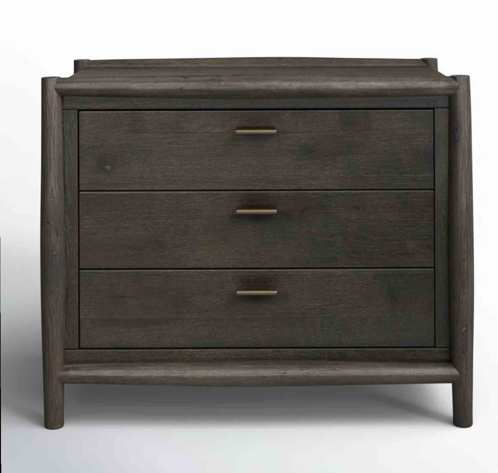 Cayenne 3 - Drawer Solid Wood Nightstand