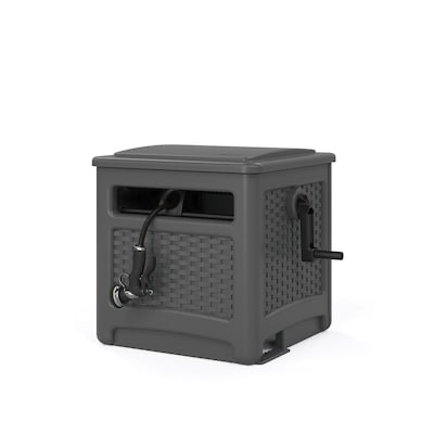 Suncast 7029955 225 ft. Smart Trak Free Standing Hideaway Hose Reel  Gray