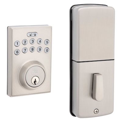 reliabilt bragg satin nickel keypad electronic deadbolt lock