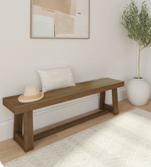 Linzy Classic Wood Bench