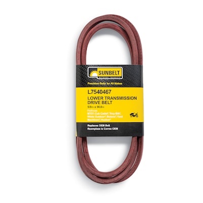 Sunbelt 5/8-in x 90.8-in Lower Transmission Drive Belt, Riding Mower/Tractors, Replaces OEM Part Number 