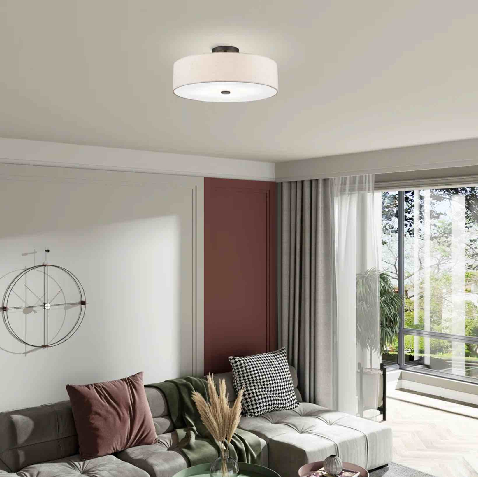 Flaire 5-Light 22" Semi Flush Mount