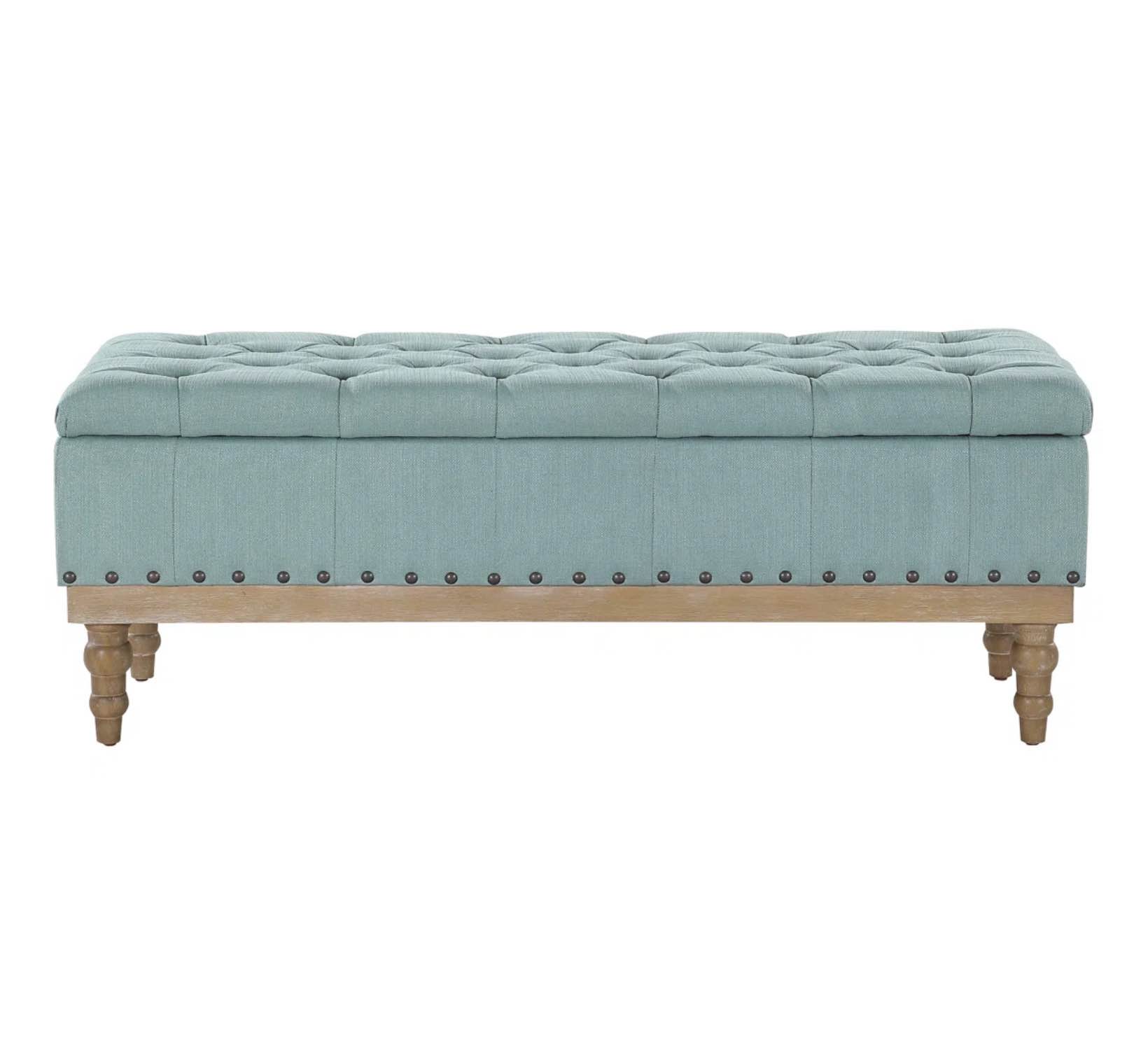 Coleene Polyester Blend Upholstered Storage Bench