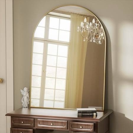 Beautypeak 30"x 40" Arched Wall Vanity Bathroom Mirror