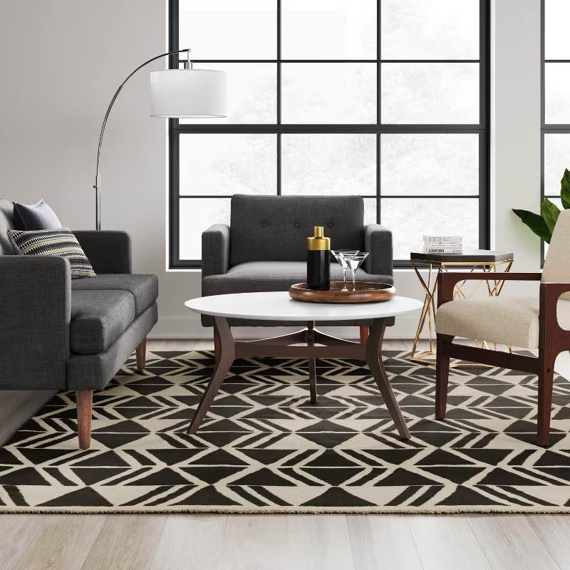 7'x10' Microplush Geo Knitted Area Rug - Threshold™