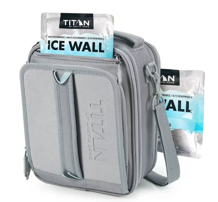 Titan Insulated Expandable Lunch Bag, Gray