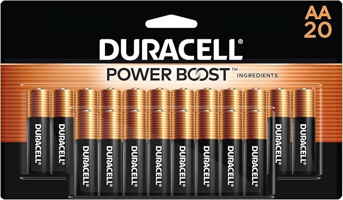 Duracell Coppertop Alkaline AA Batteries, 40-count, BROWN