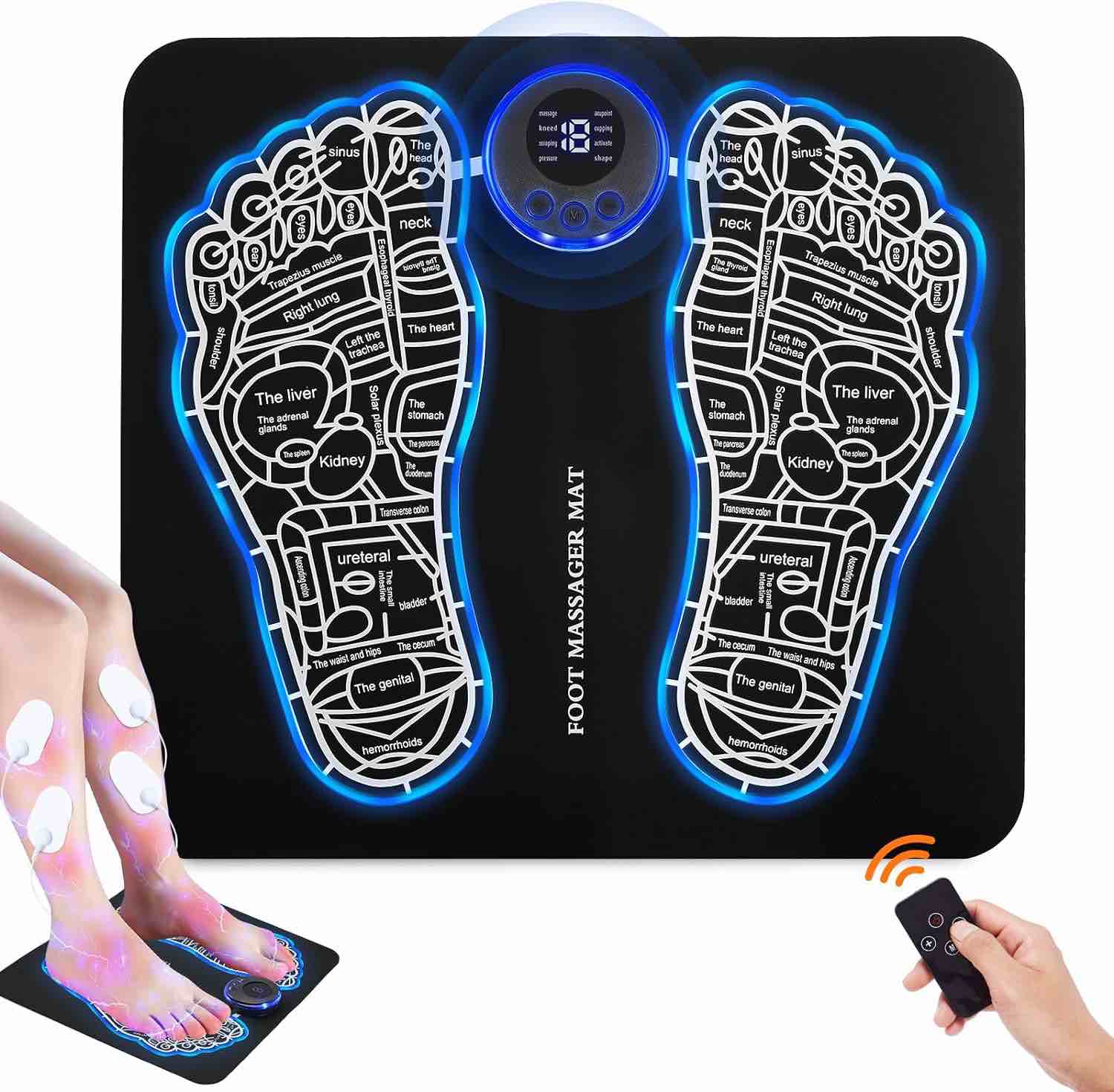 Phixnozar EMS Foot Massager Mat, Foot Massager pad - B