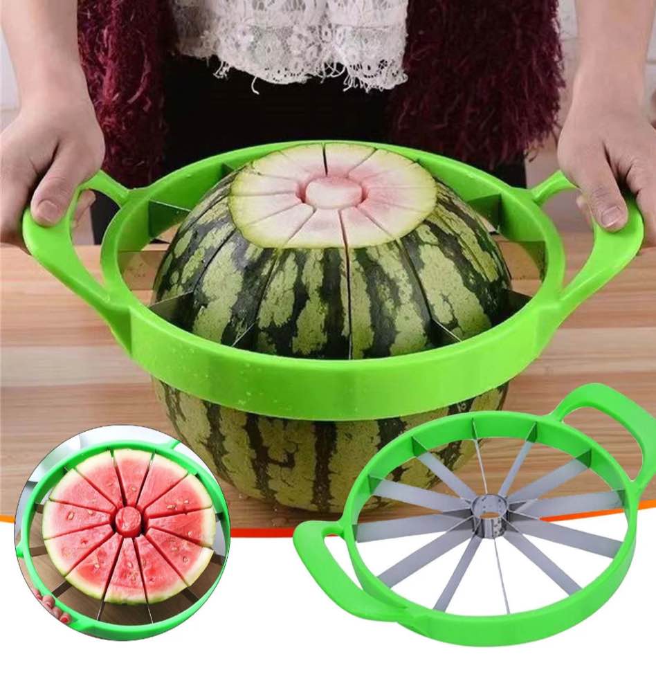 Watermelon Cutter Stainless Steel Melon Fruit Cutting Tools Kitchen Multipurpose Cutter